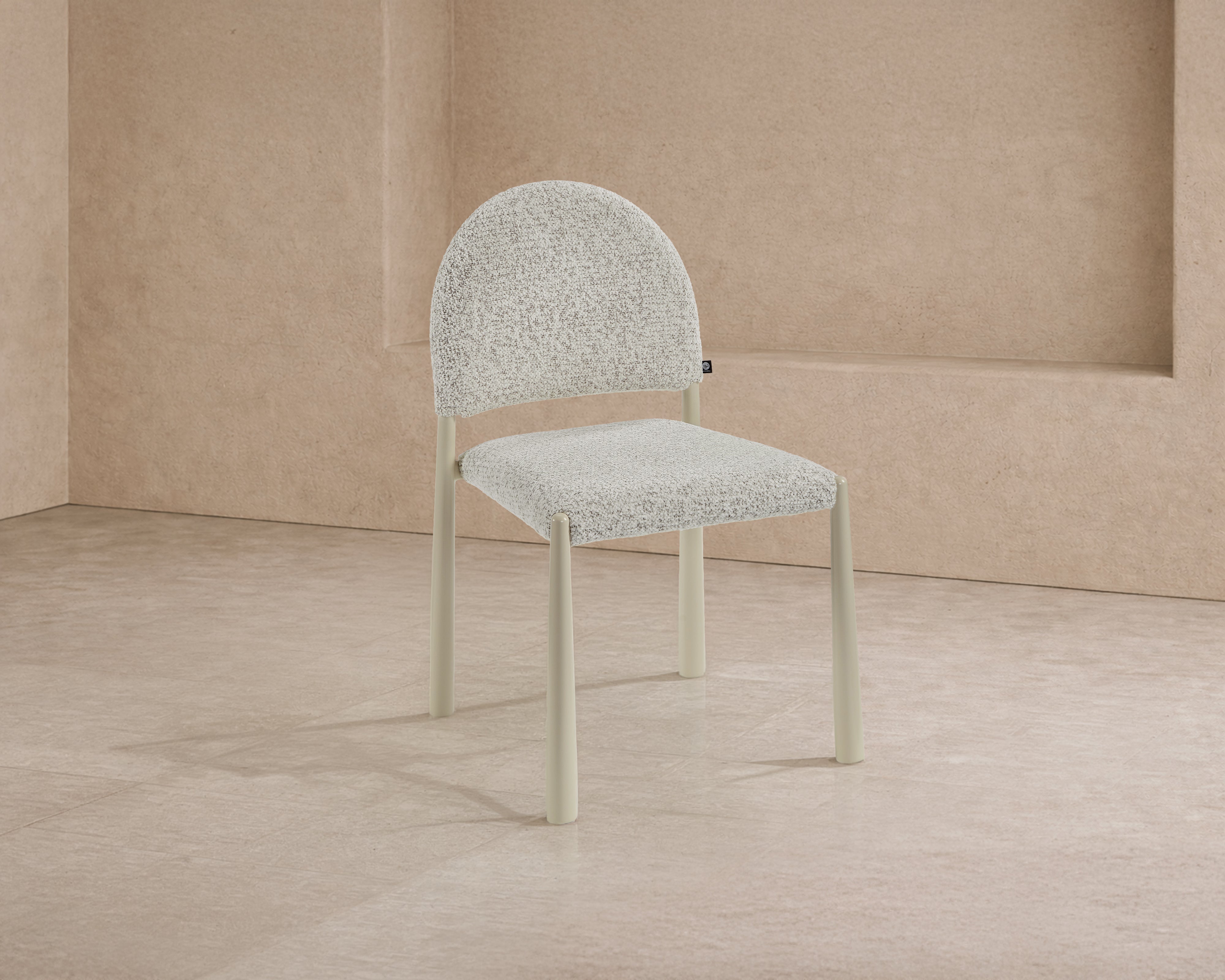 Noma Dining Chair (set of 2) - Ripley Grav & Gloss Ivory