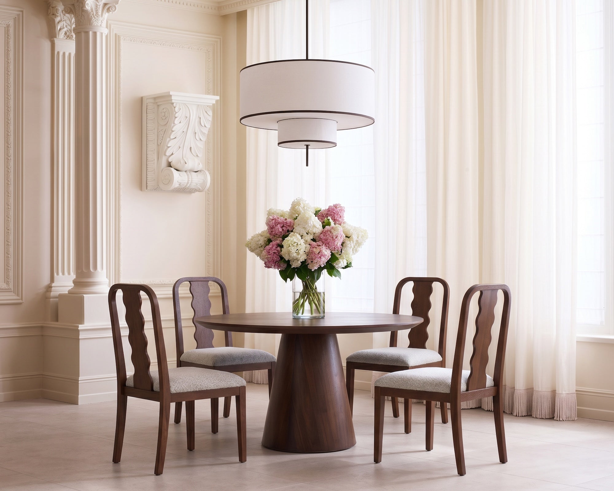 Diane Dining Chair (set of 2) - Capella Sand & Brushed Brown