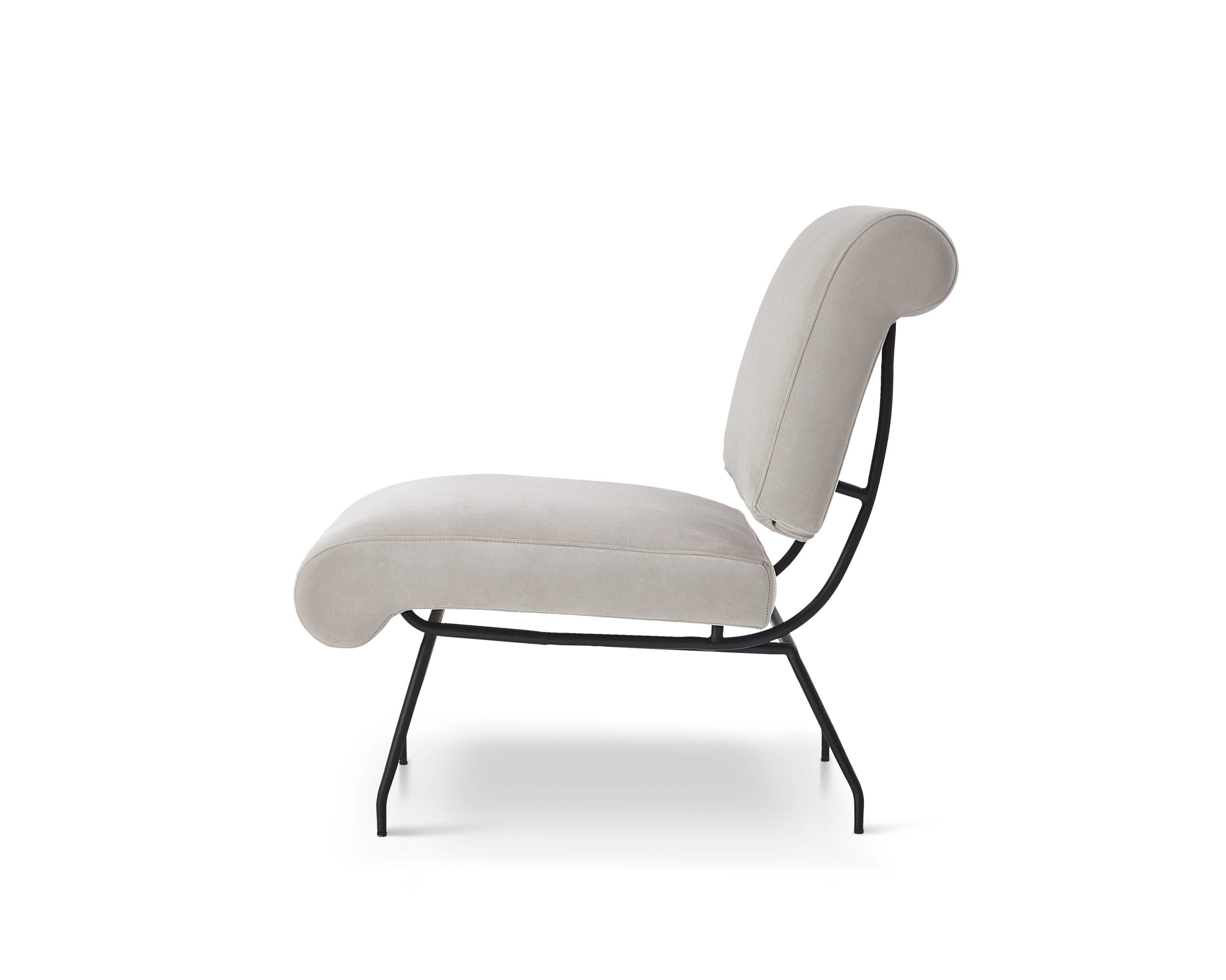 Abacus Occasional Chair  - Gainsborough Ash Grey Velvet