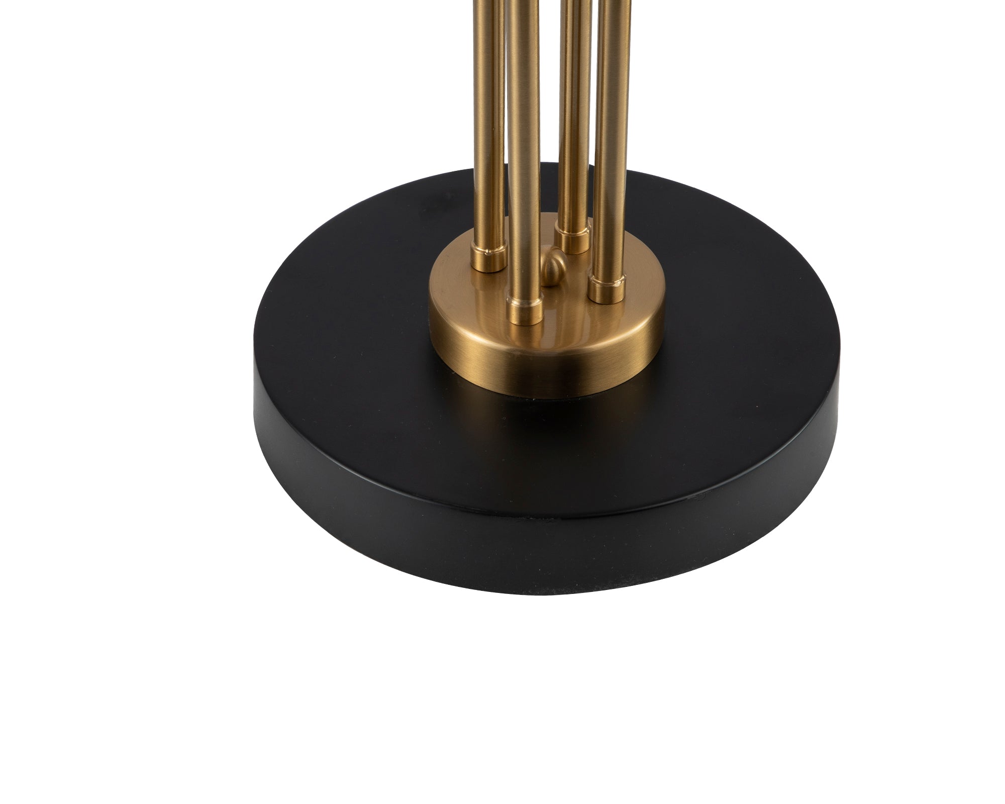 Bosco Floor Lamp - Antique Brass/White