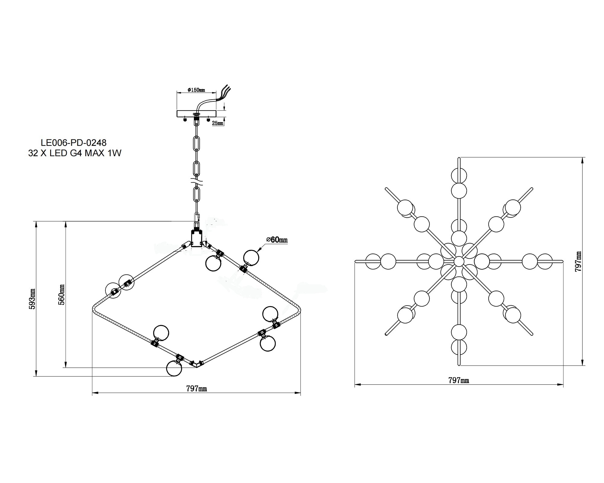 Gama Pendant Lamp - Antique Brass