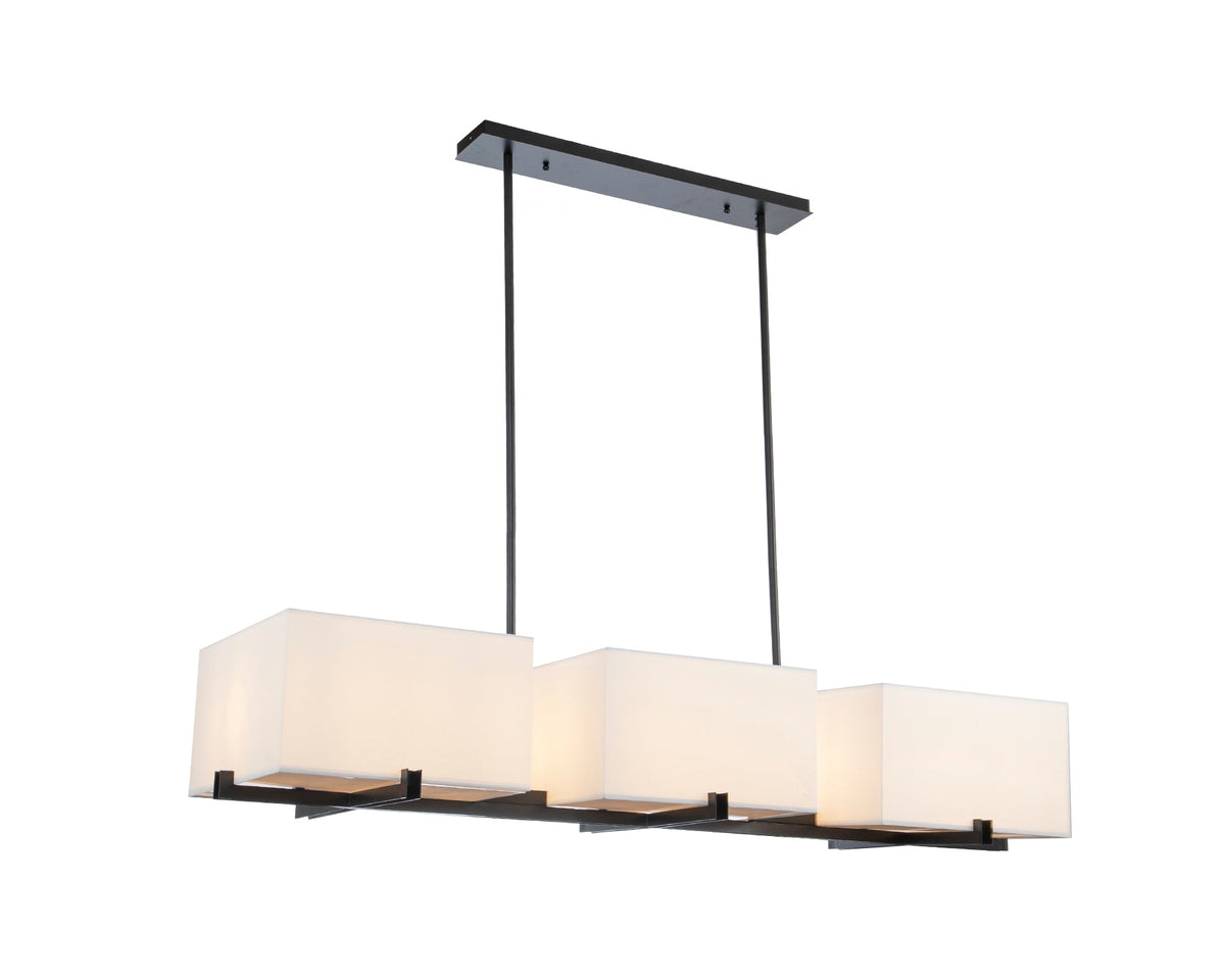Cameron Pendant Lamp - Matt Black Metal