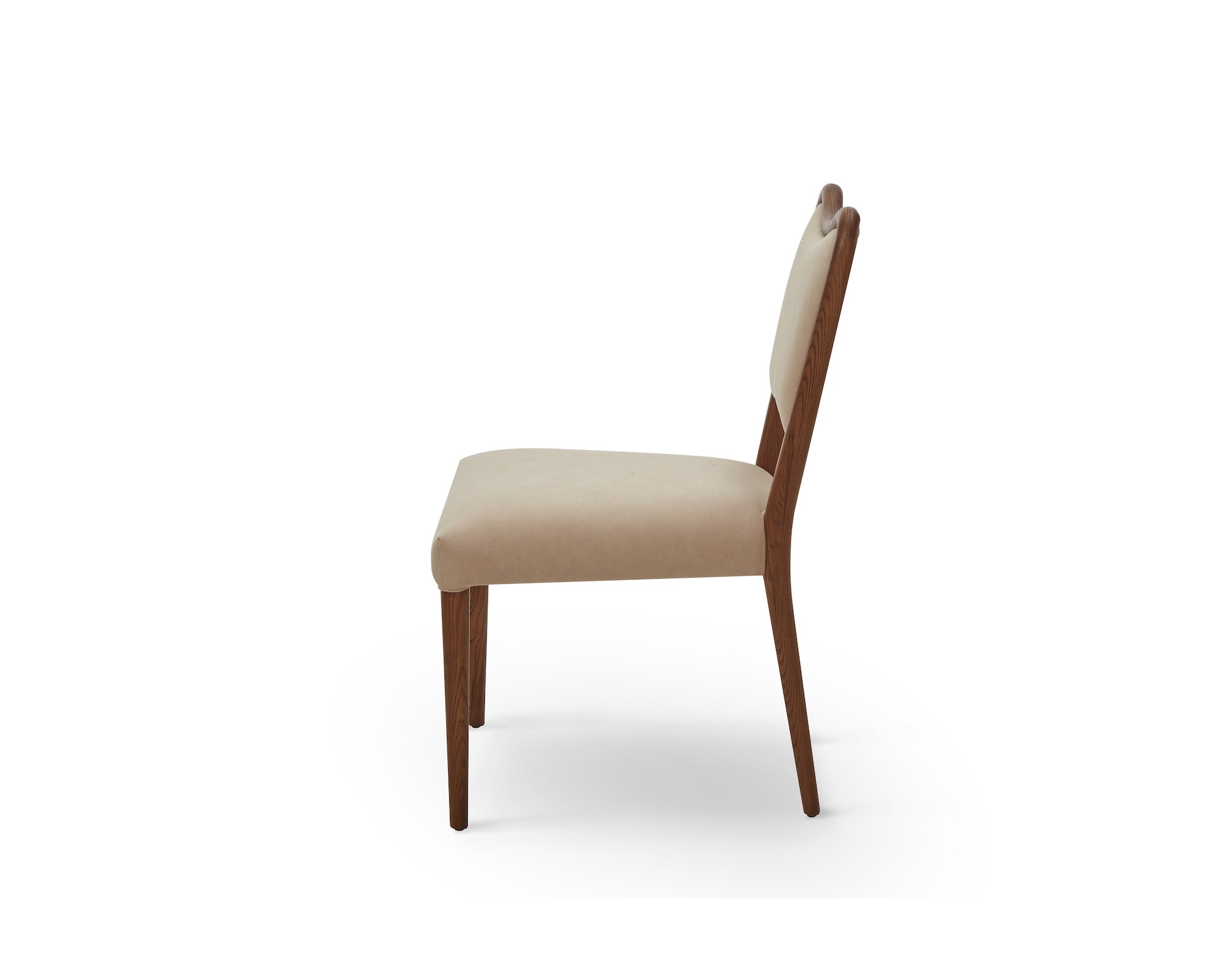 Adelaide Dining Chair -  Hopper Desert & Brushed Brown Wood