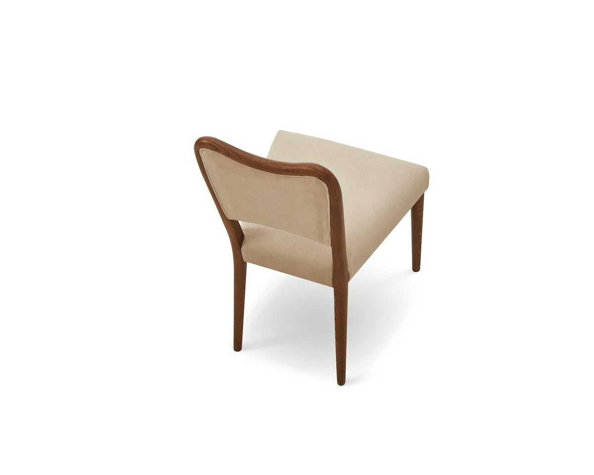 Adelaide Dining Chair -  Hopper Desert & Brushed Brown