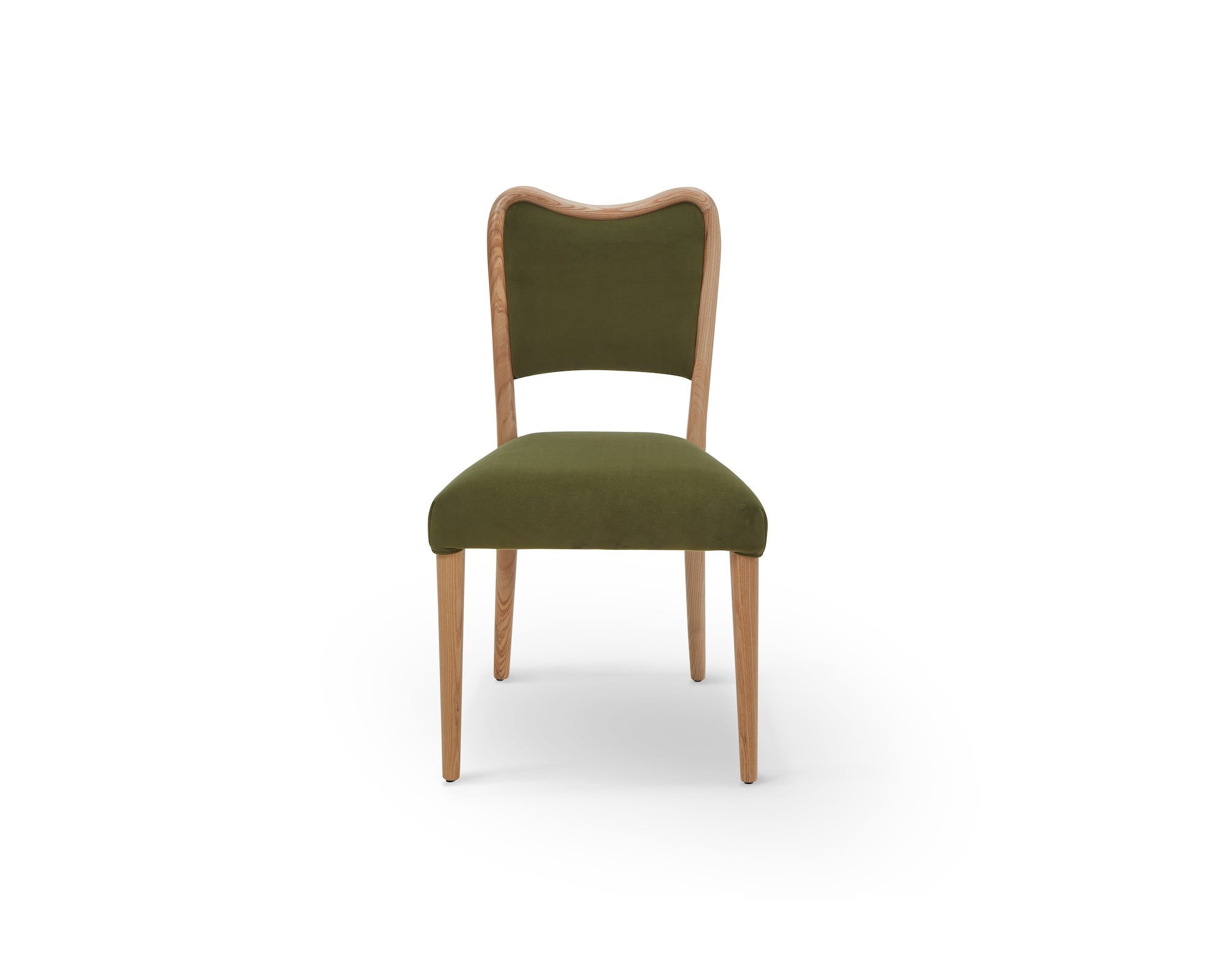 Adelaide Dining Chair - Kaster II Olive & Brushed Natural Wood
