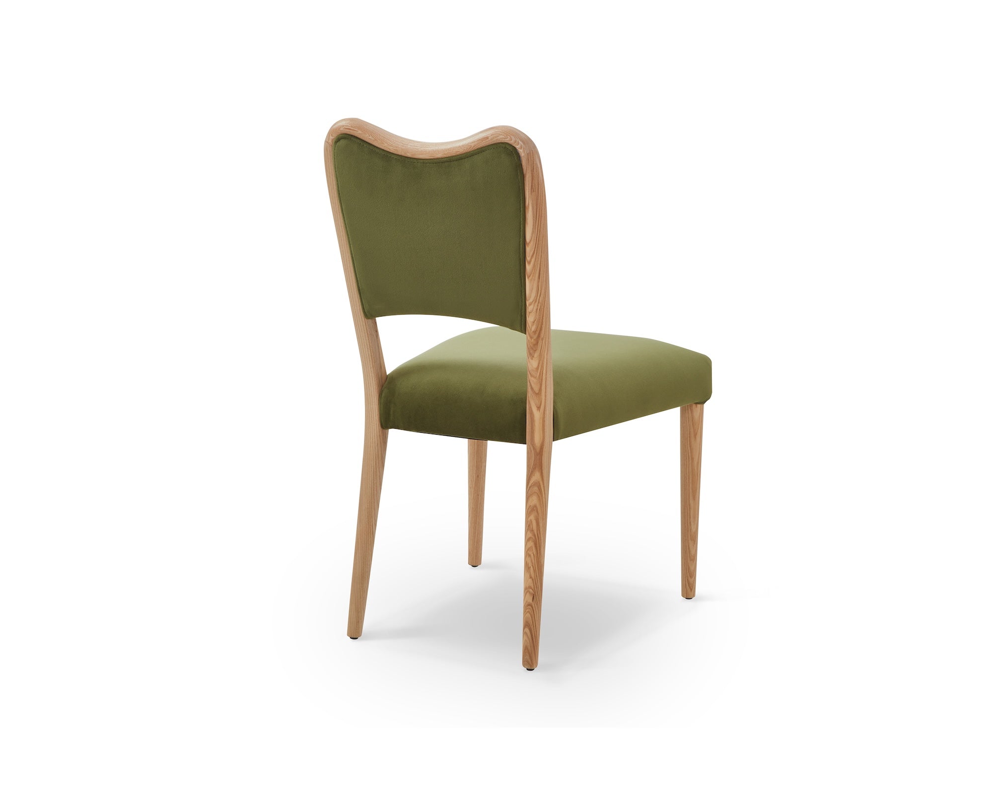 Adelaide Dining Chair - Kaster II Olive & Brushed Natural Wood
