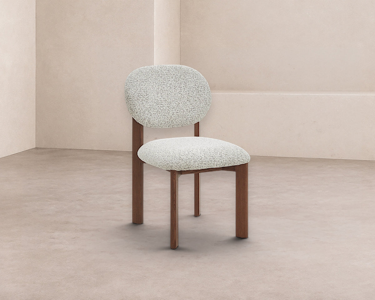 Orbit Dining Chair - Ripley Grav & Brushed Brown