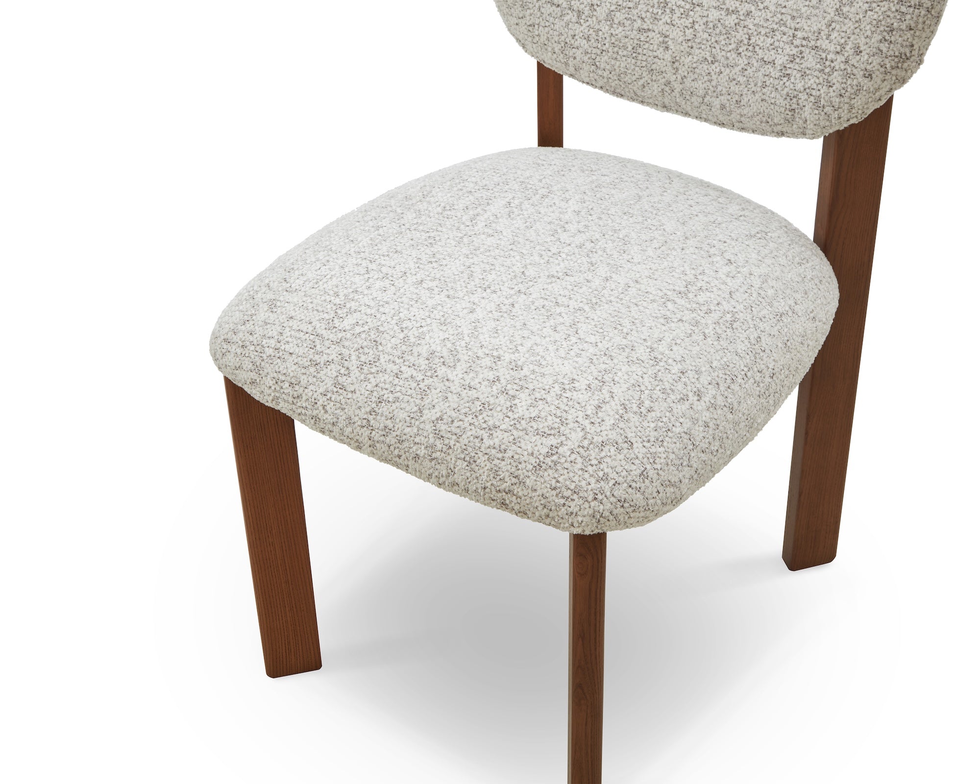 Orbit Dining Chair - Ripley Grav & Brushed Brown Wood