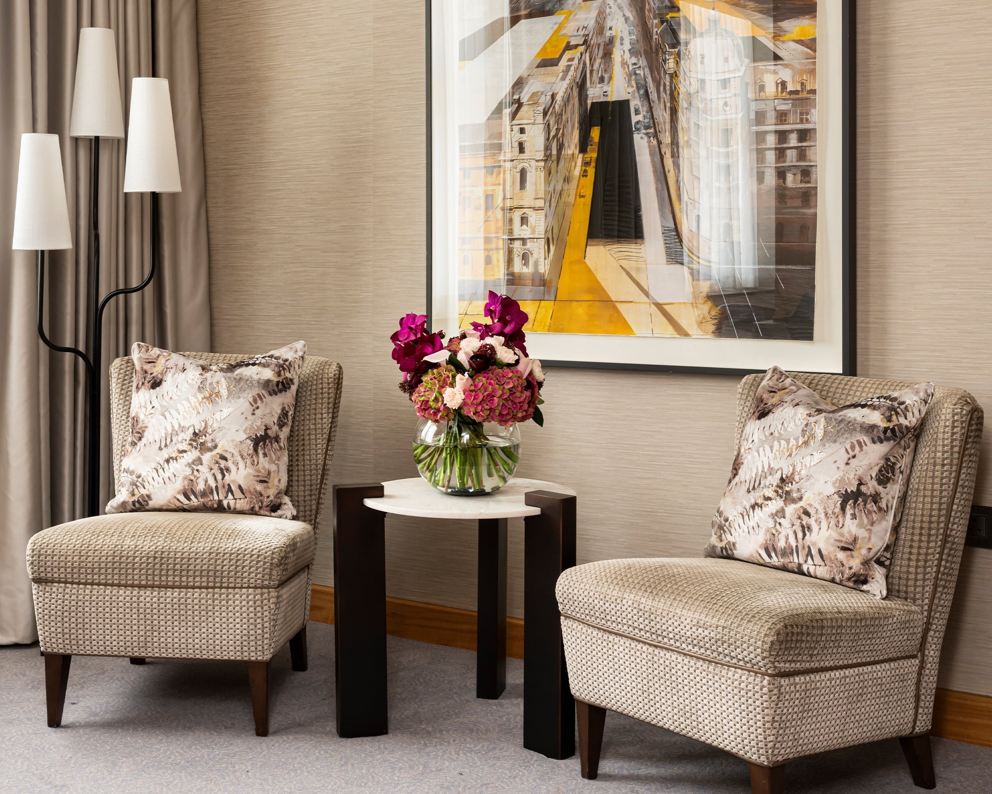 Poiset Floor Lamp - Black Matt Metal