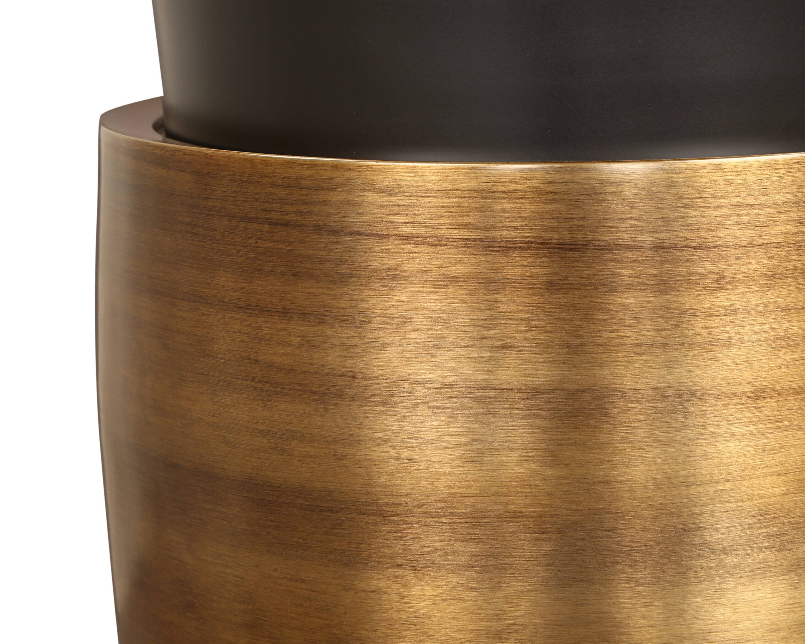 Abasi Side Table - Dark Bronze/Antique Brass