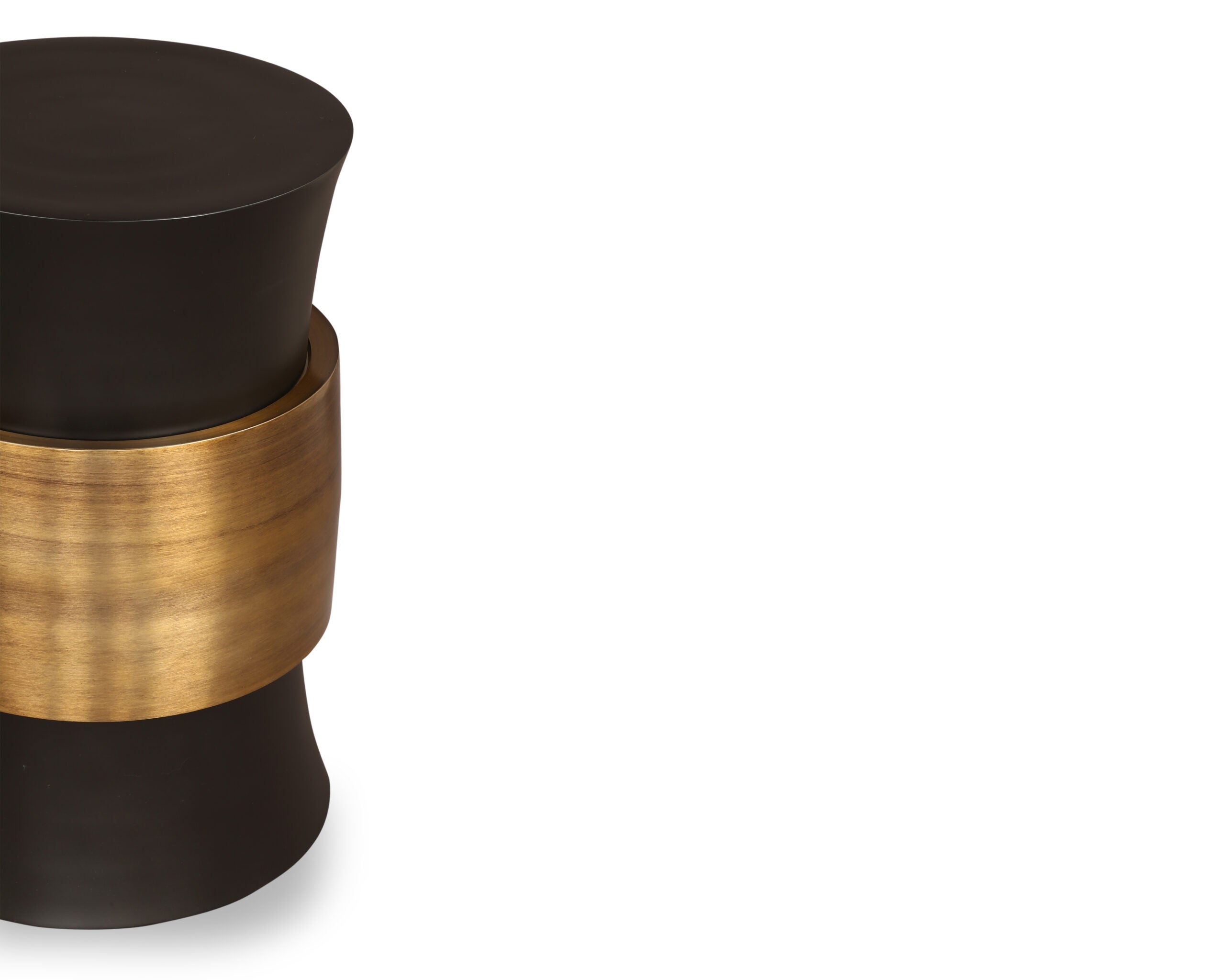 Abasi Side Table - Dark Bronze/Antique Brass