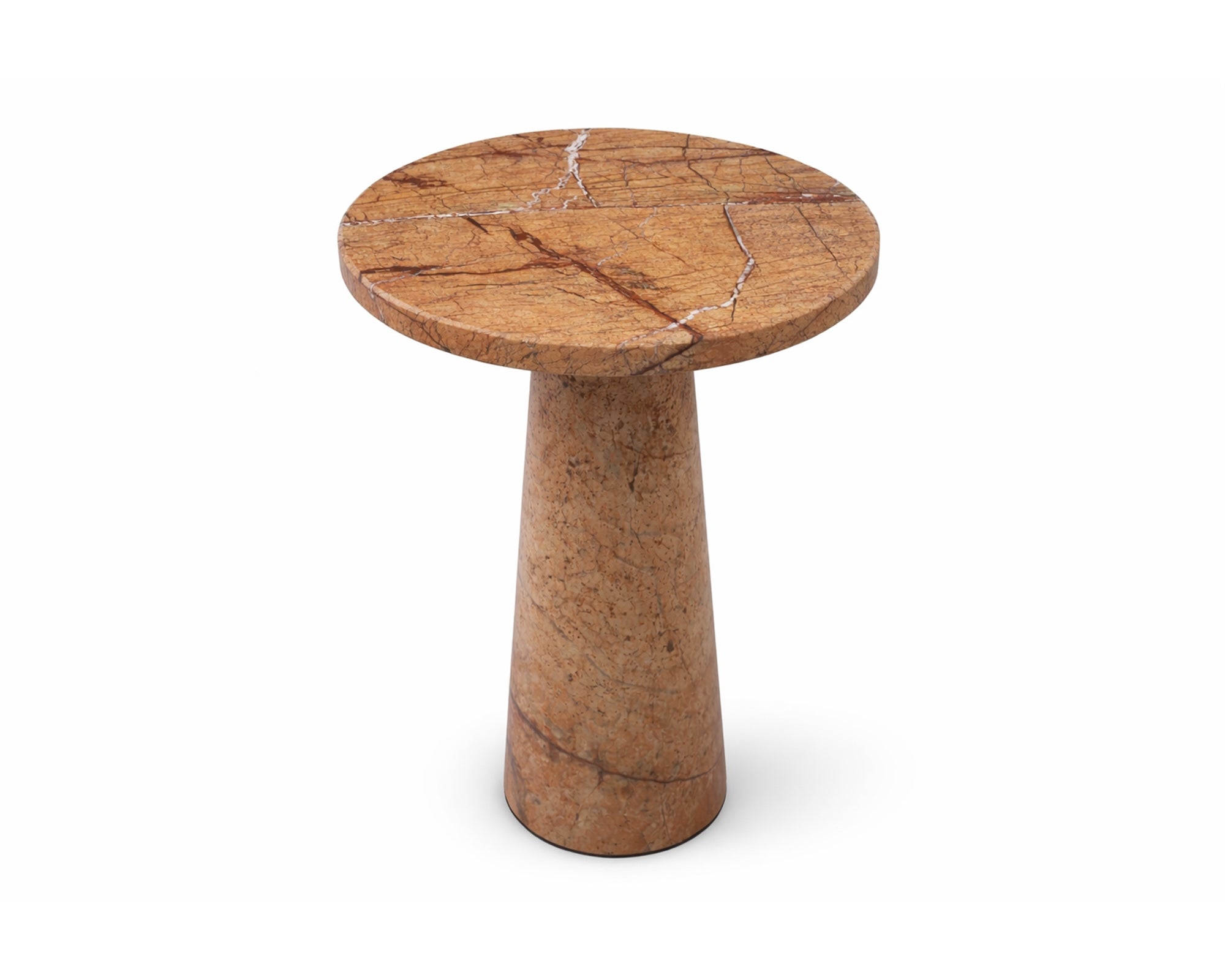 Hermes Side Table - Brown Marble
