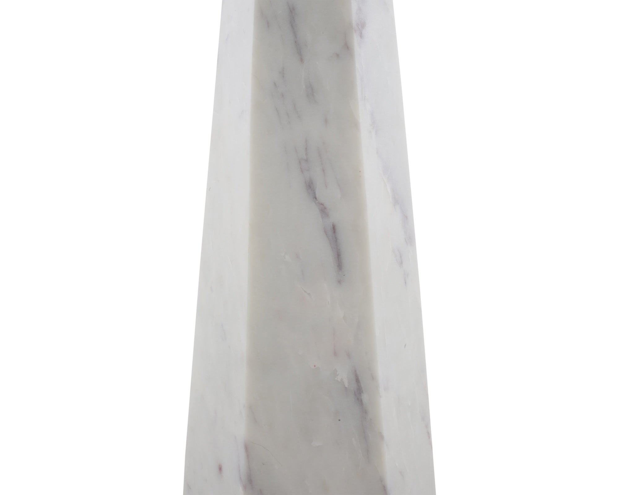 Hexagon Side Table - White Lady Marble