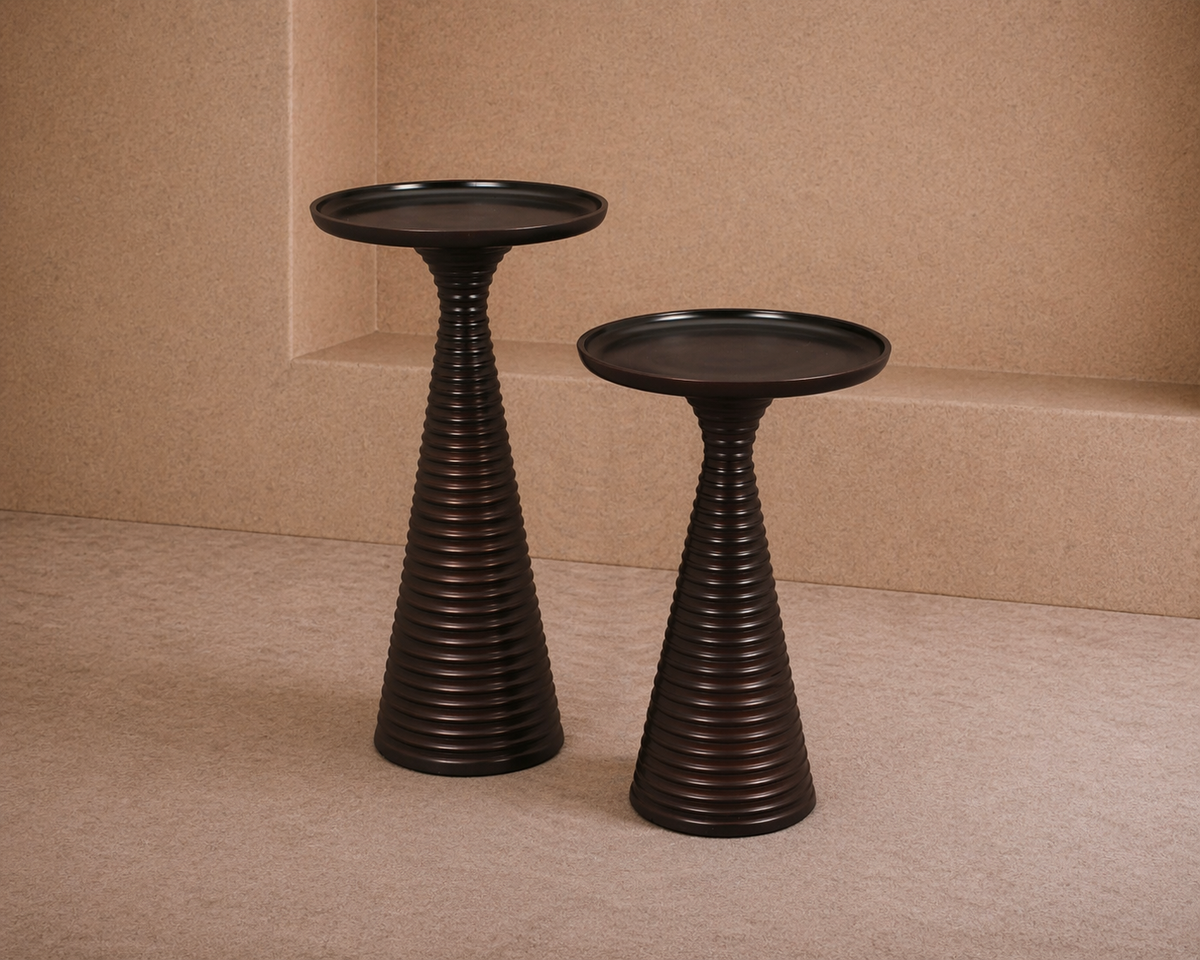 Othelo Side Table (set of 2) - Painted Dark Bronze