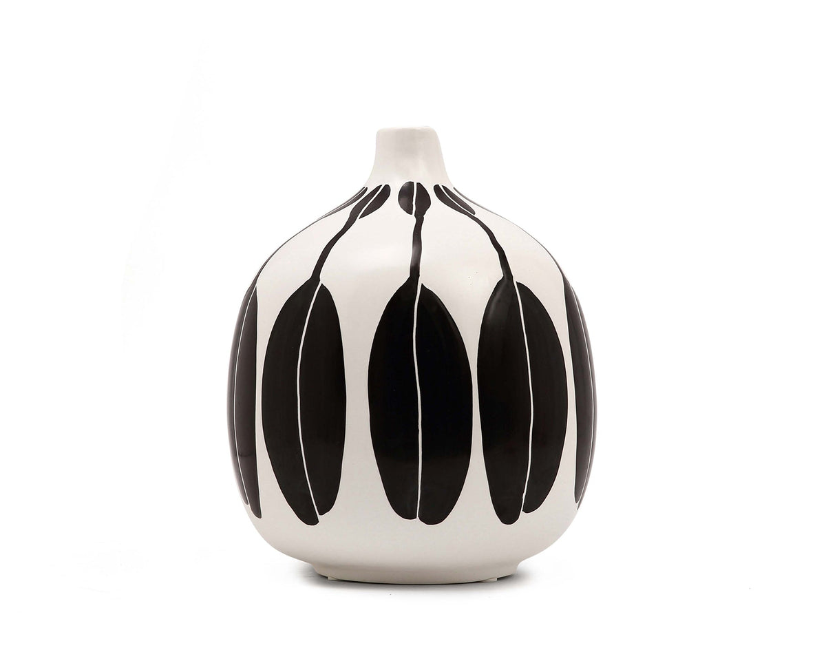 Morton Vase - Black & White Ceramic