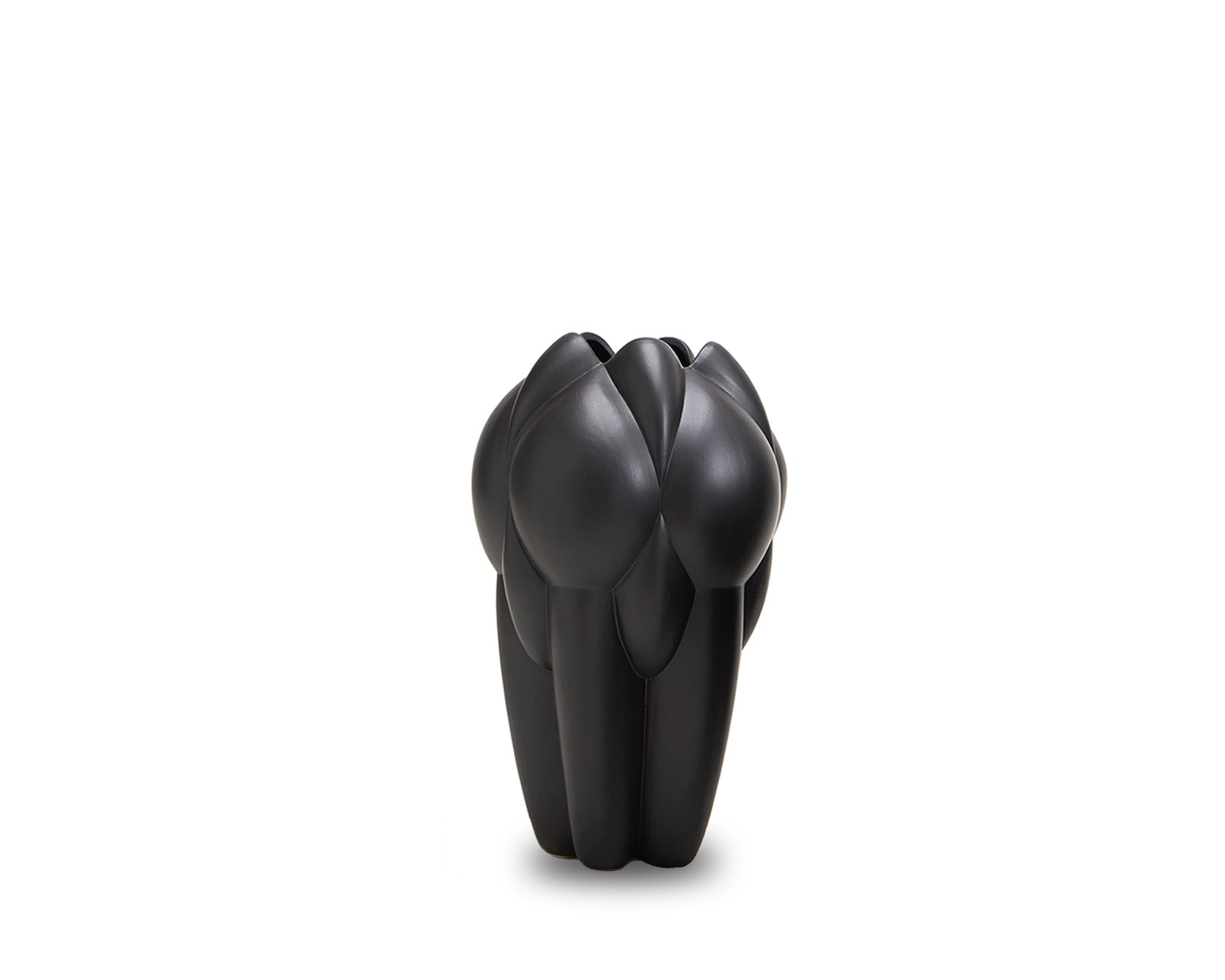 Lax Small Vase - Black Ceramic