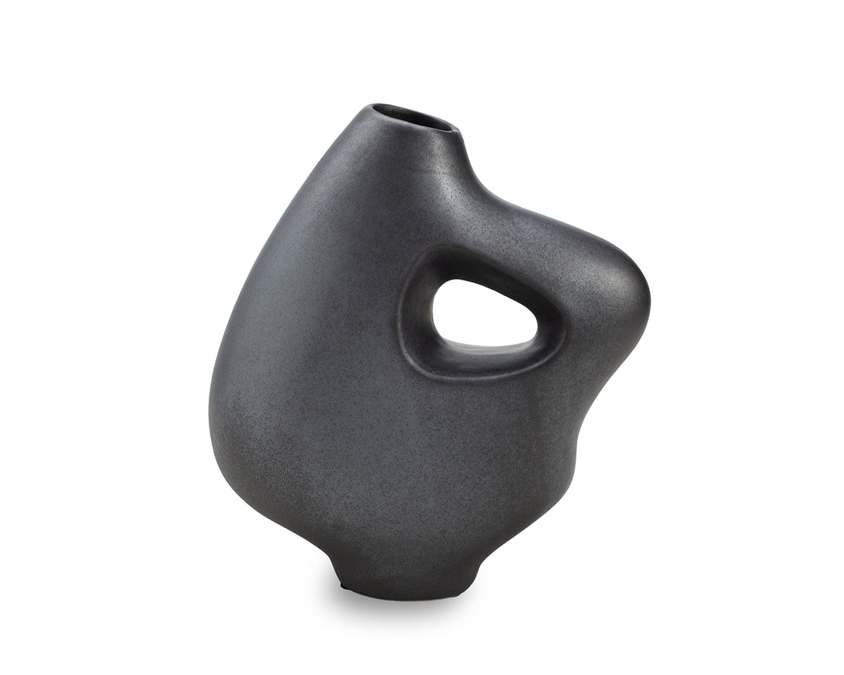 Nile Vase - Silver Grey Ceramic