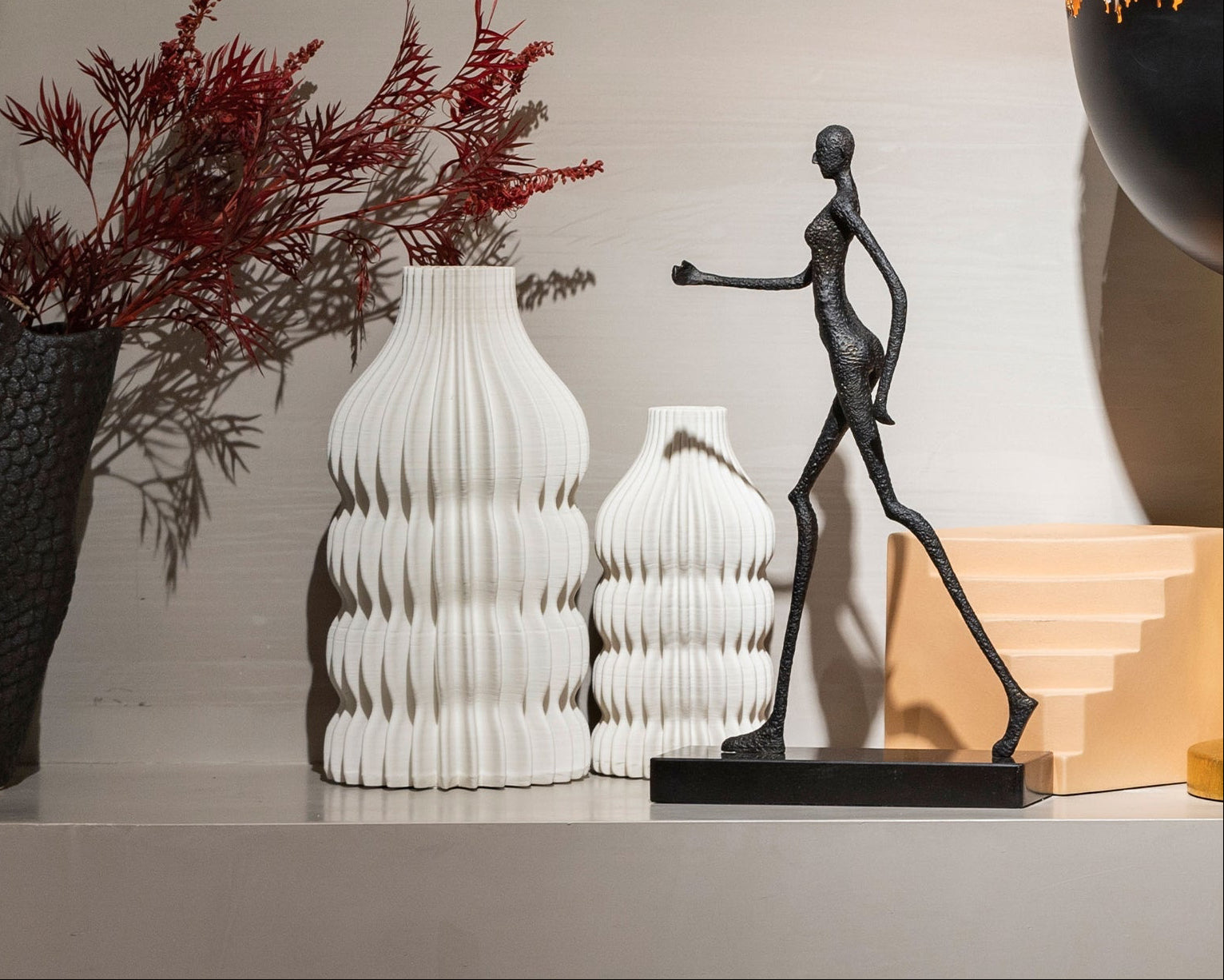 Iverna Vase  - White Ceramic