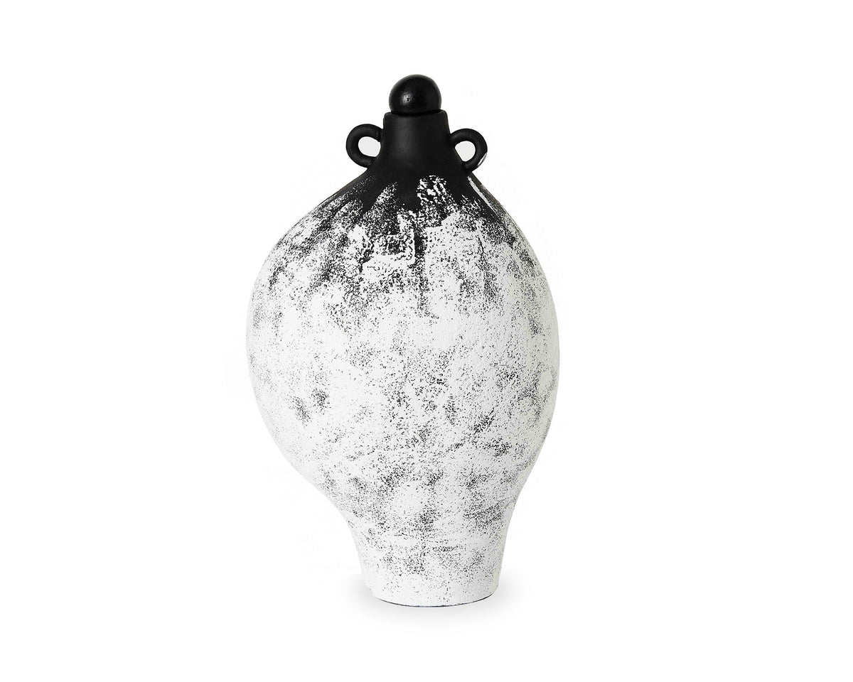 Paio Ceramic Vase  -  Black/White Gradient