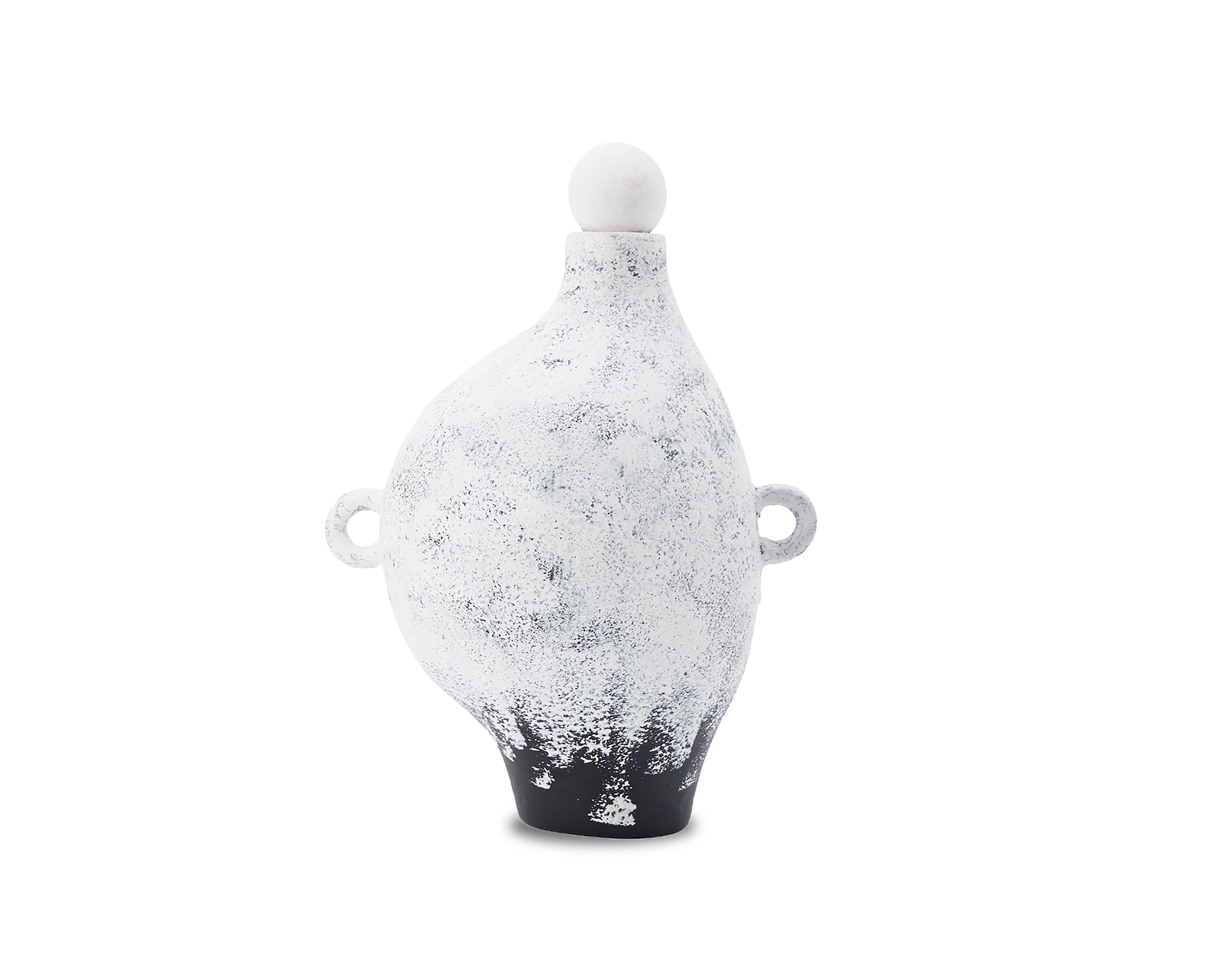 Penza Ceramic Vase  - Black/White Gradient