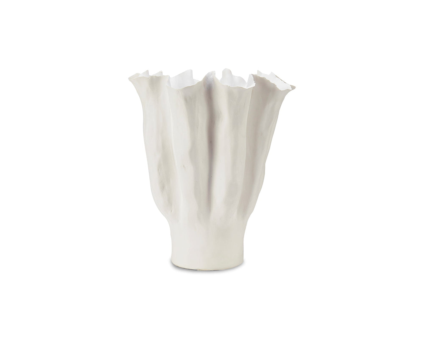 Gianna Vase - White Ceramic