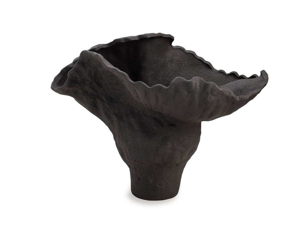 Arvasia Ceramic Vase  -  Black