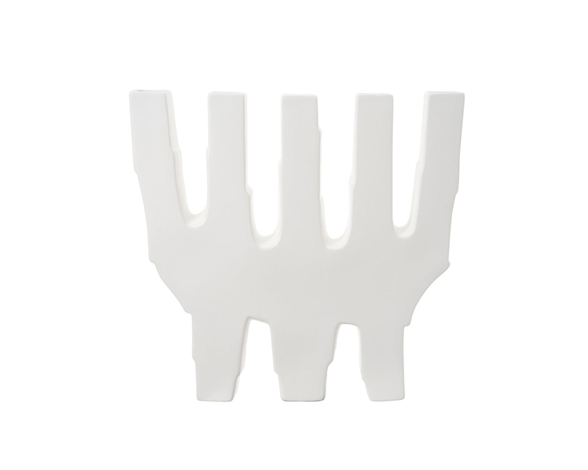 Leandri II Ceramic Vase  -  White