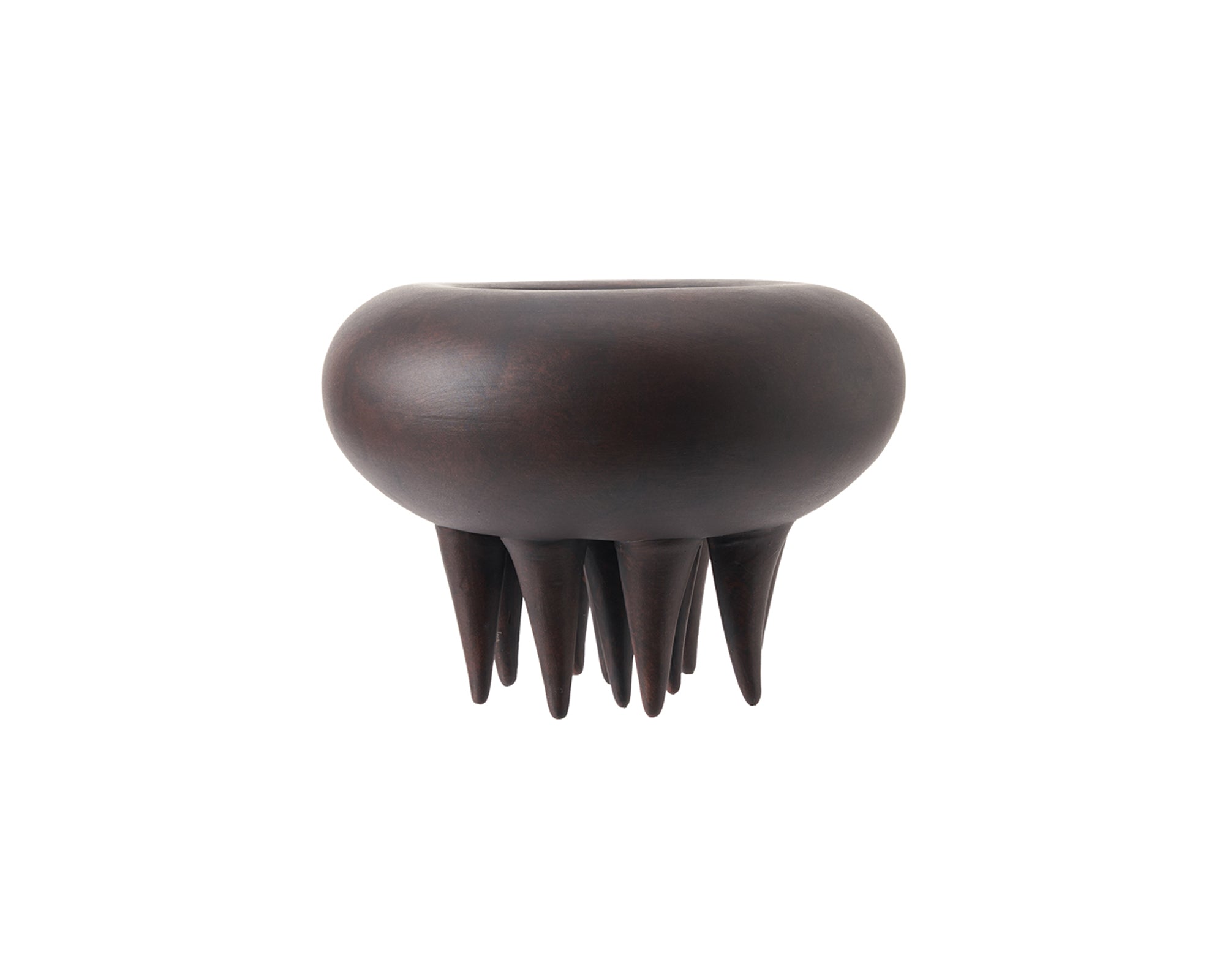 Zenith Vase  - Deep Brown Ceramic