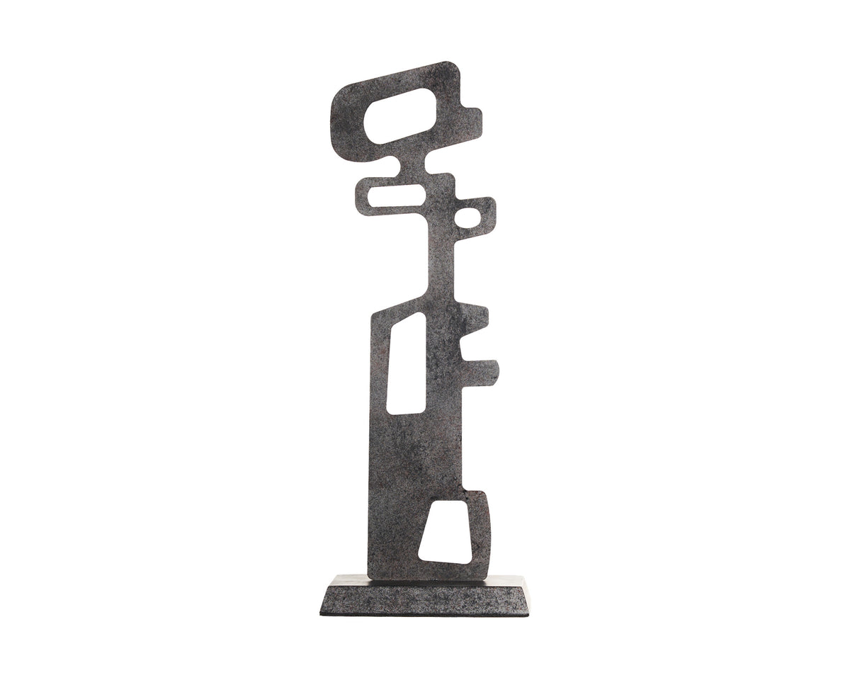 Ashspire Sculpture -  Textured Charcoal Surface