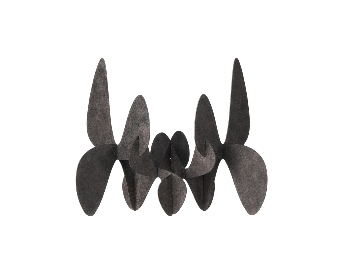 Ashwave Sculpture - Textured Charcoal Surface