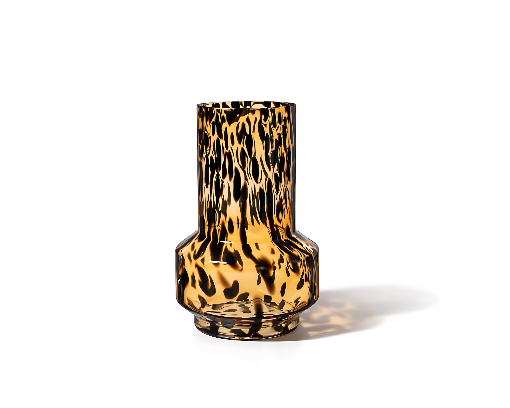 Artea Vase - Dark Amber Glass