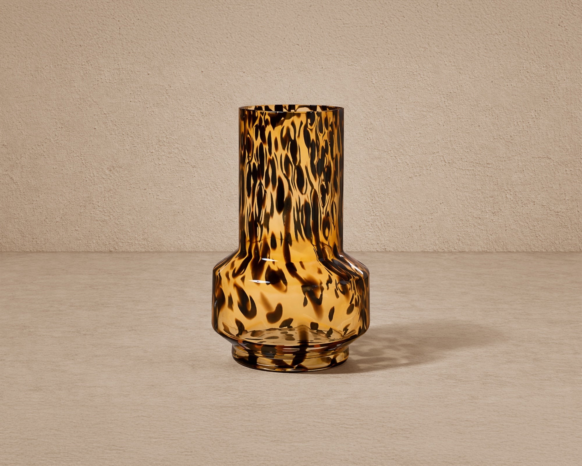 Artea Vase - Dark Amber Glass