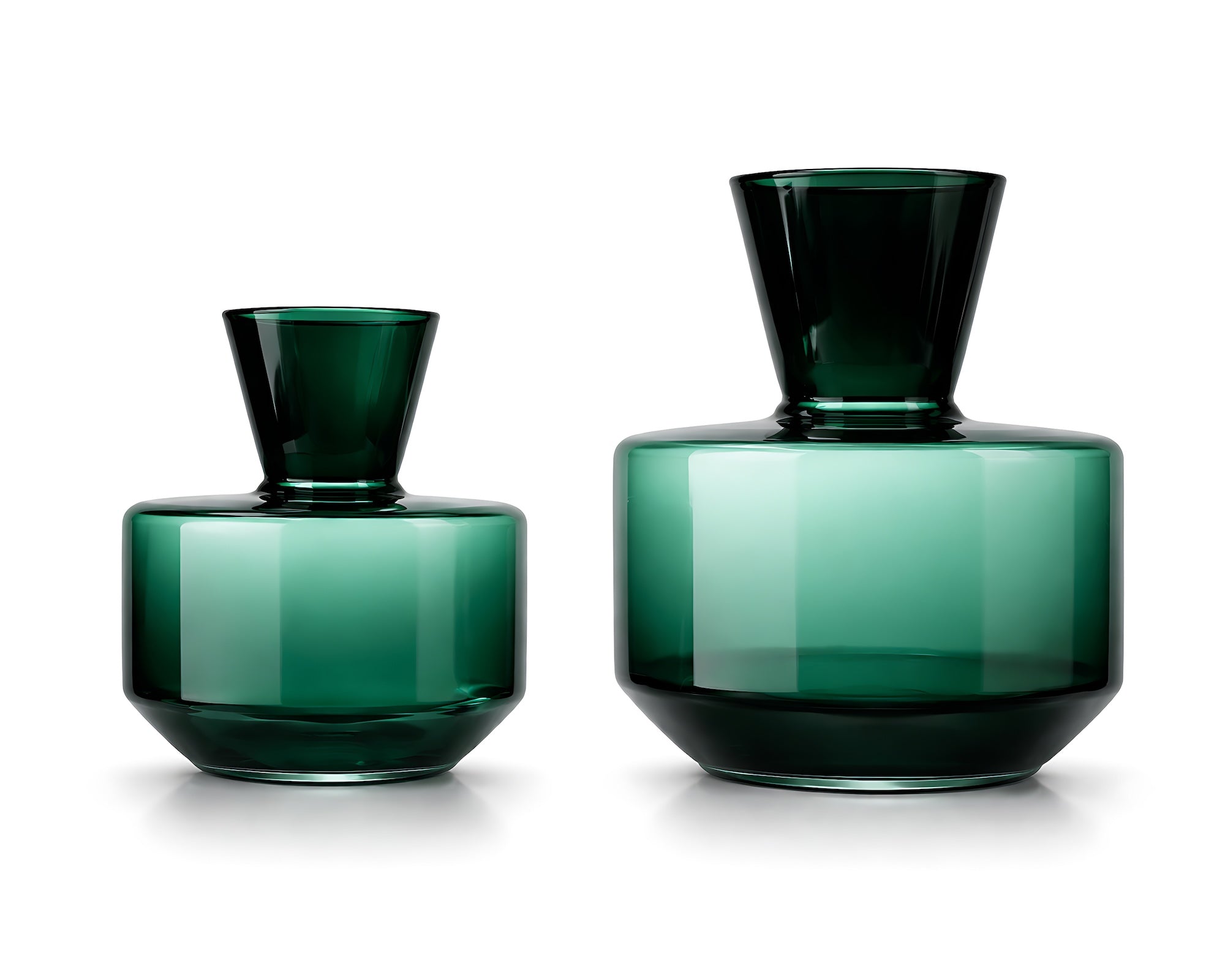 Marenzo Small Vase - Green Glass