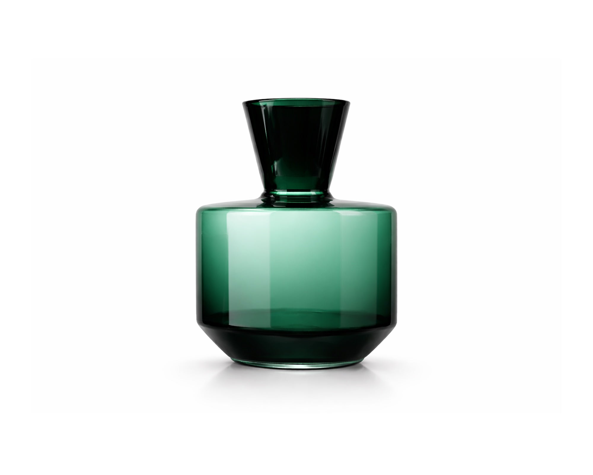 Marenzo Small Vase - Green Glass