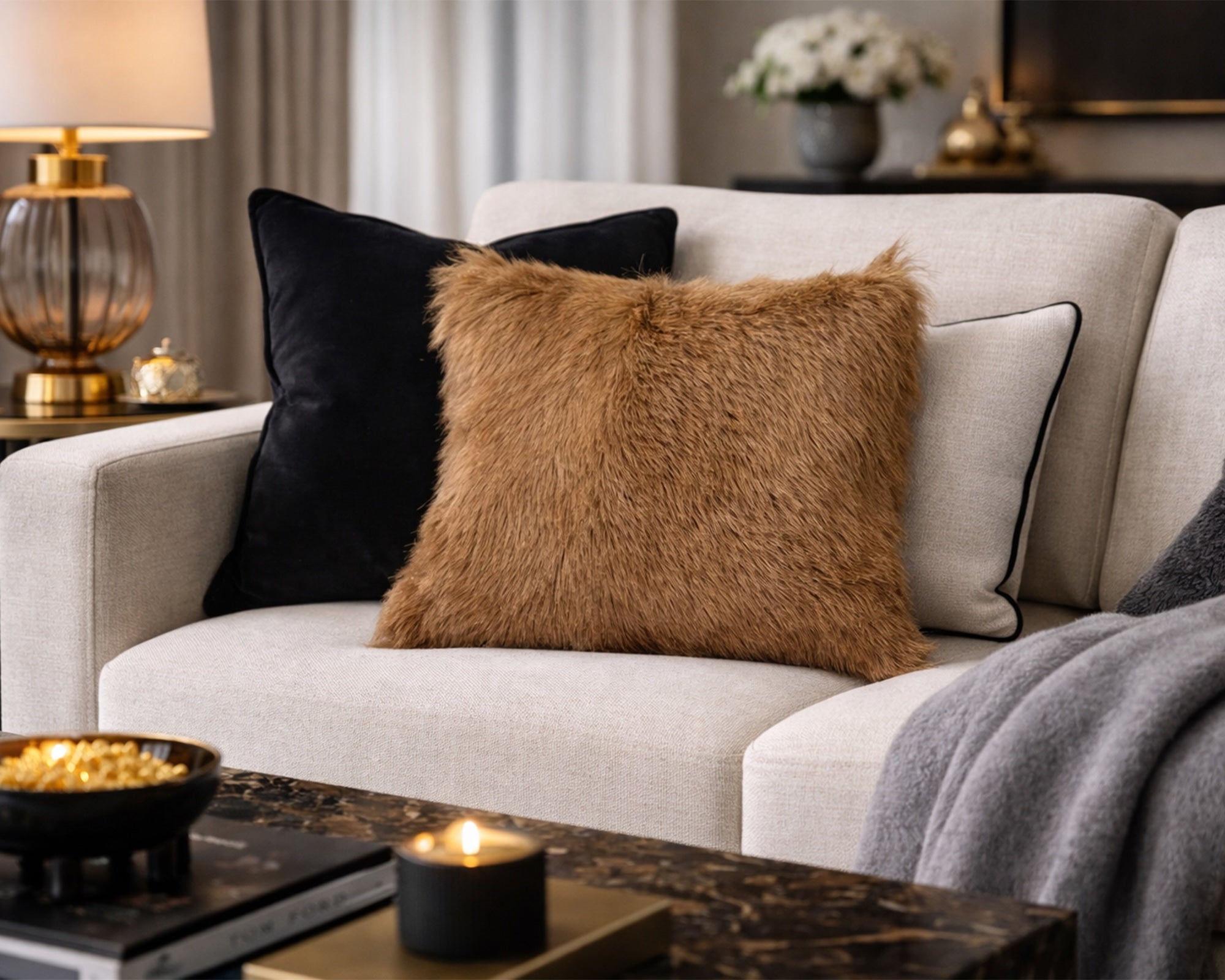 Marosia Pillow - Light Brown