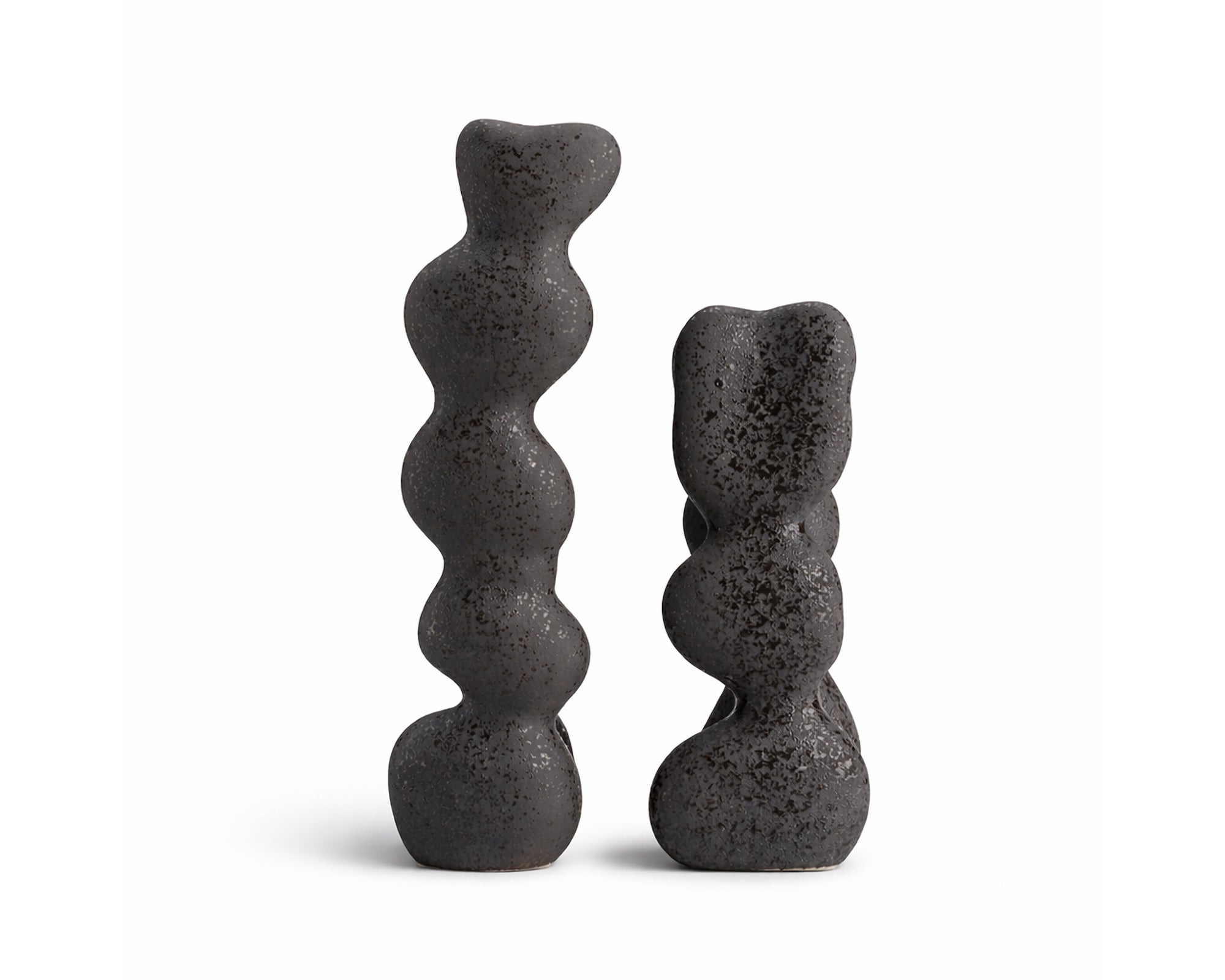 Ravena Small Sculpture - Charcoal Ceramic