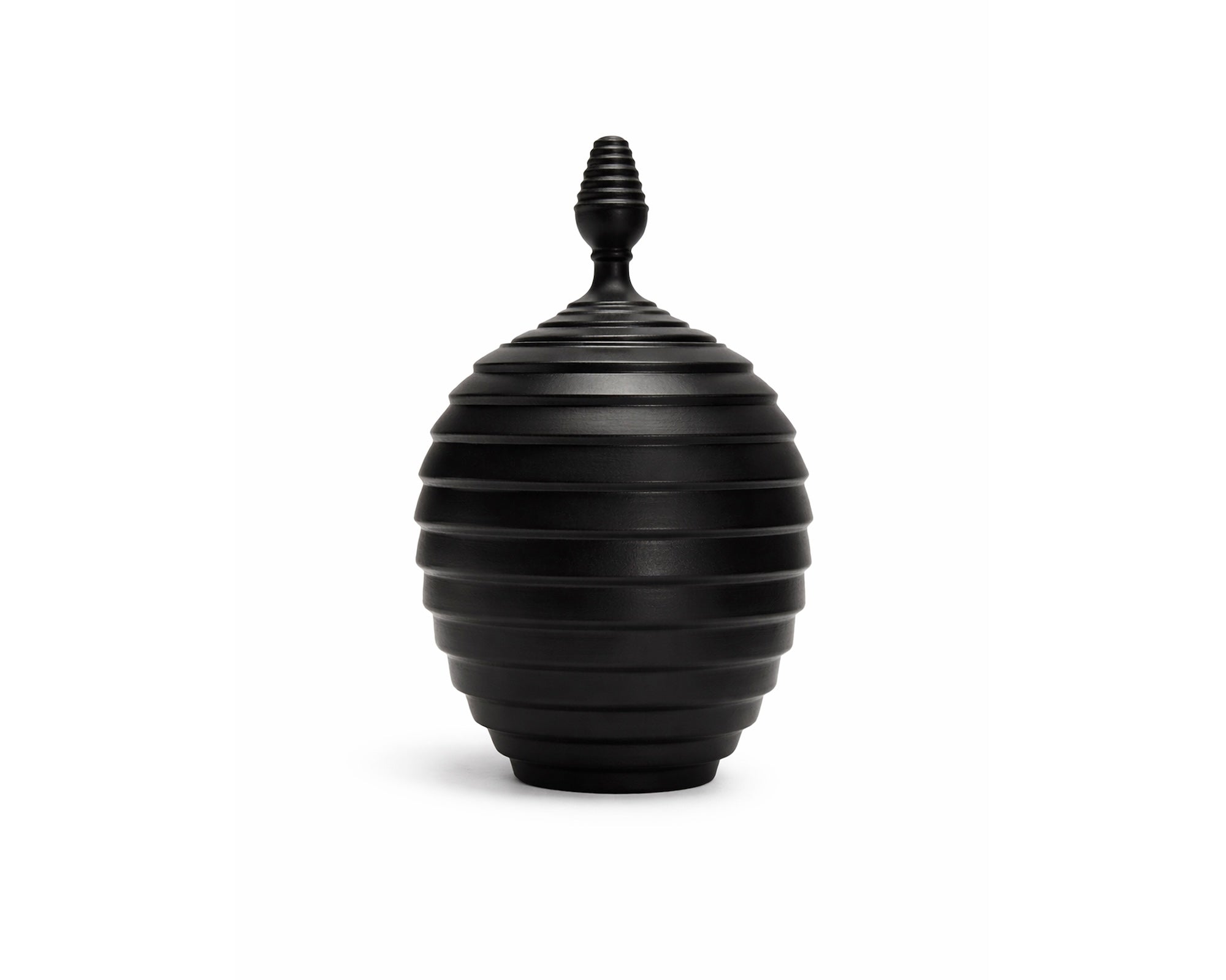 Nivora Jar - Charcoal Ceramic