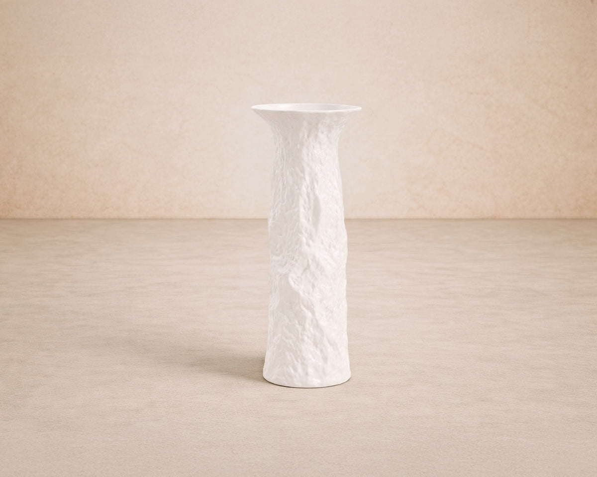 Valeno Vase - White Ceramic