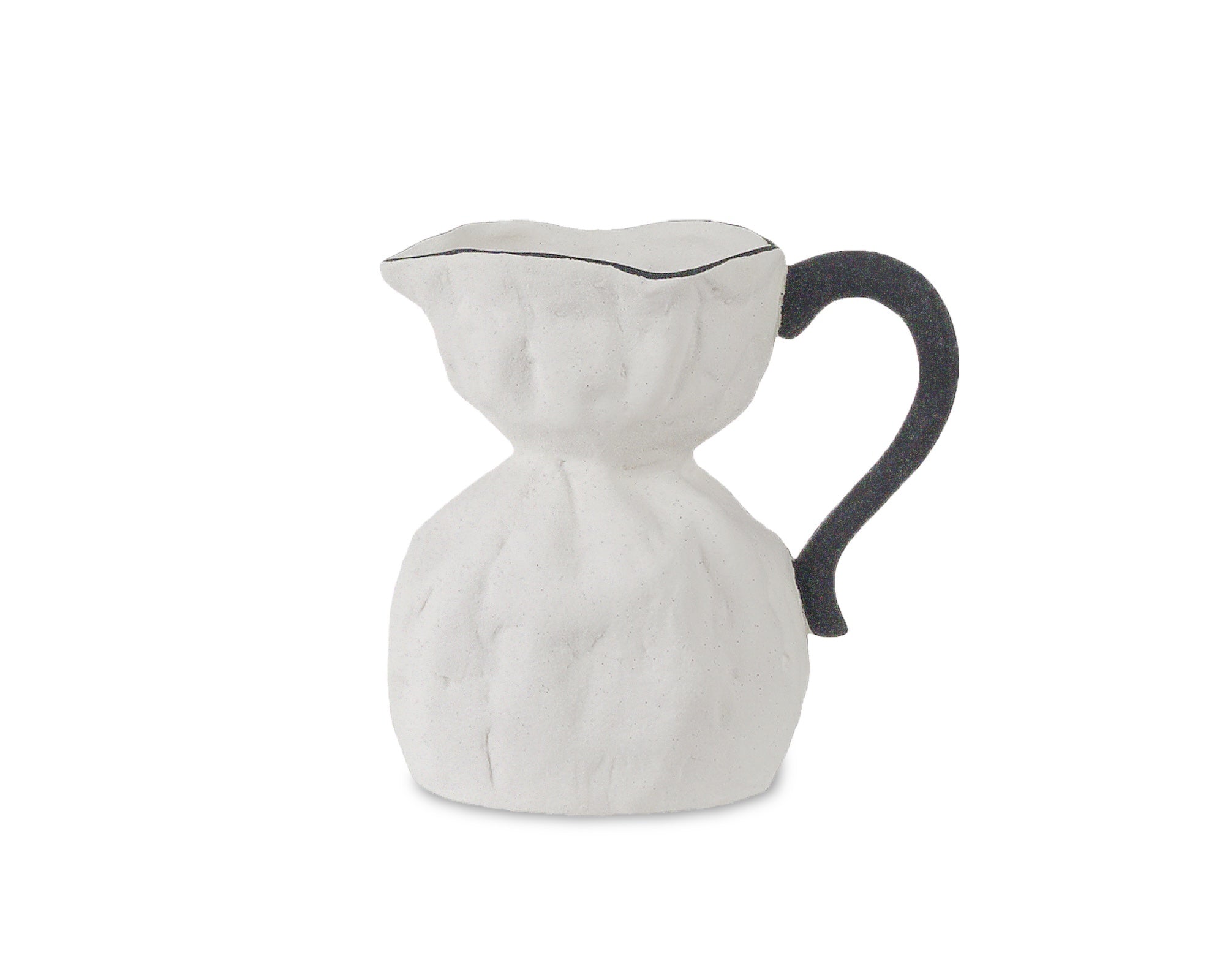 Elaris Sculpture - White/Black Ceramic