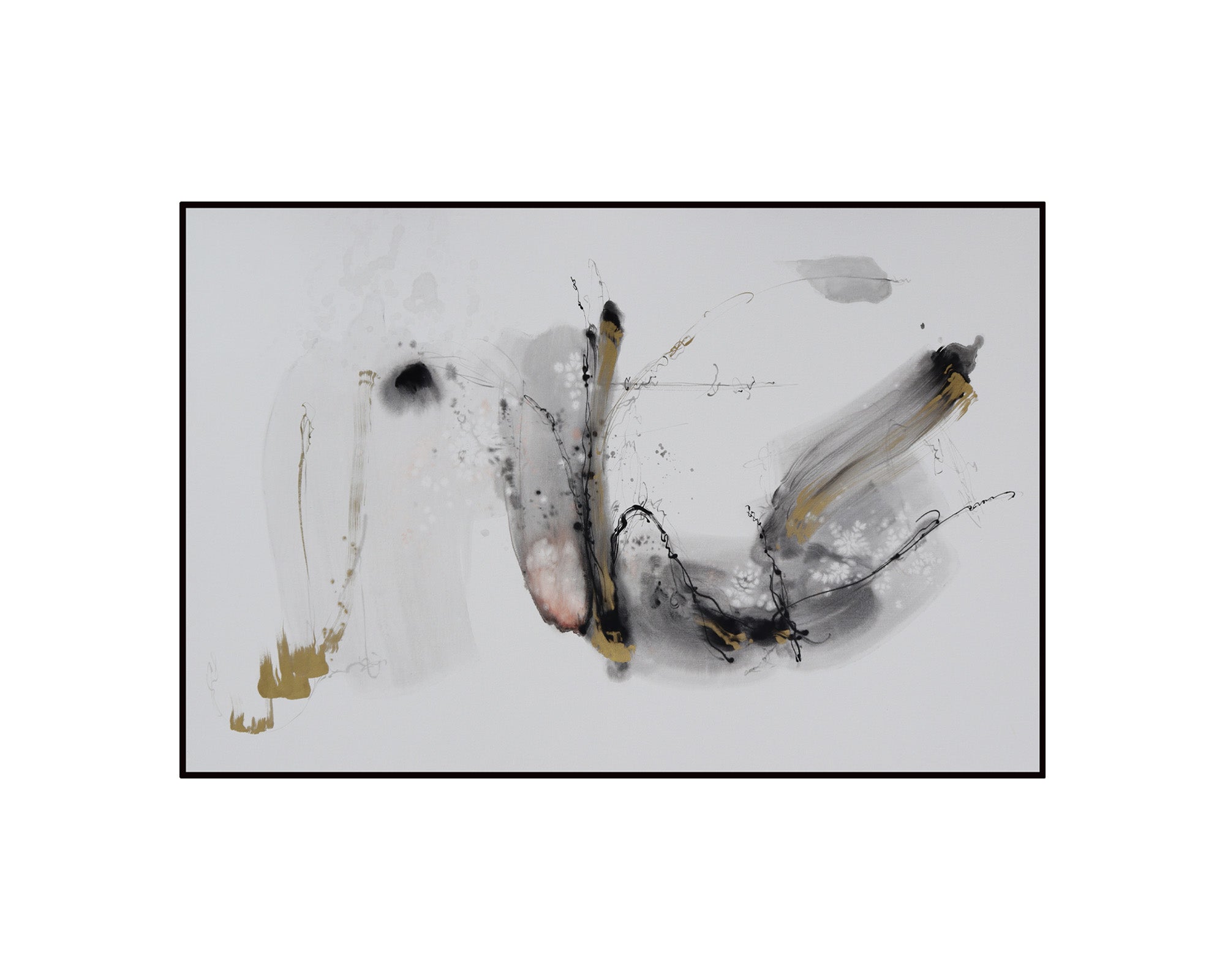 Meraki Oil Painting - Black and Gold