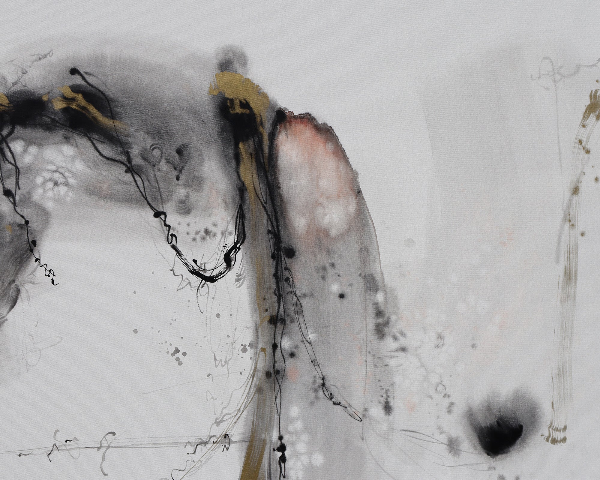 Meraki Oil Painting - Black and Gold