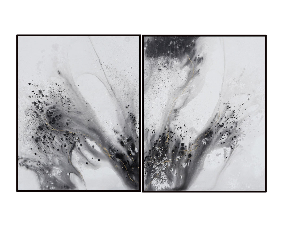 Reid Oil Painting - Black and Grey