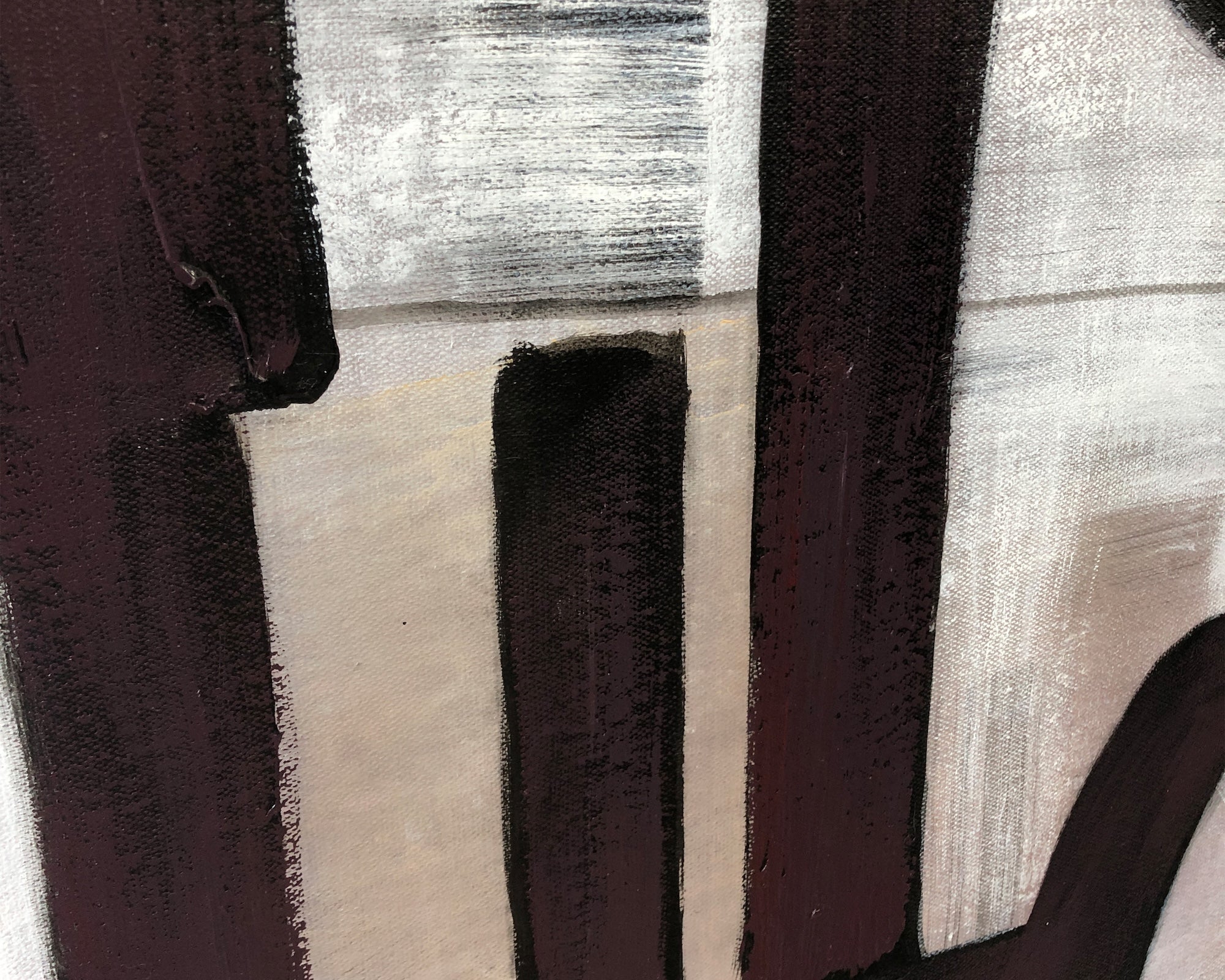 Axiom Oil Painting - Hand Painted/Black Wood Frame