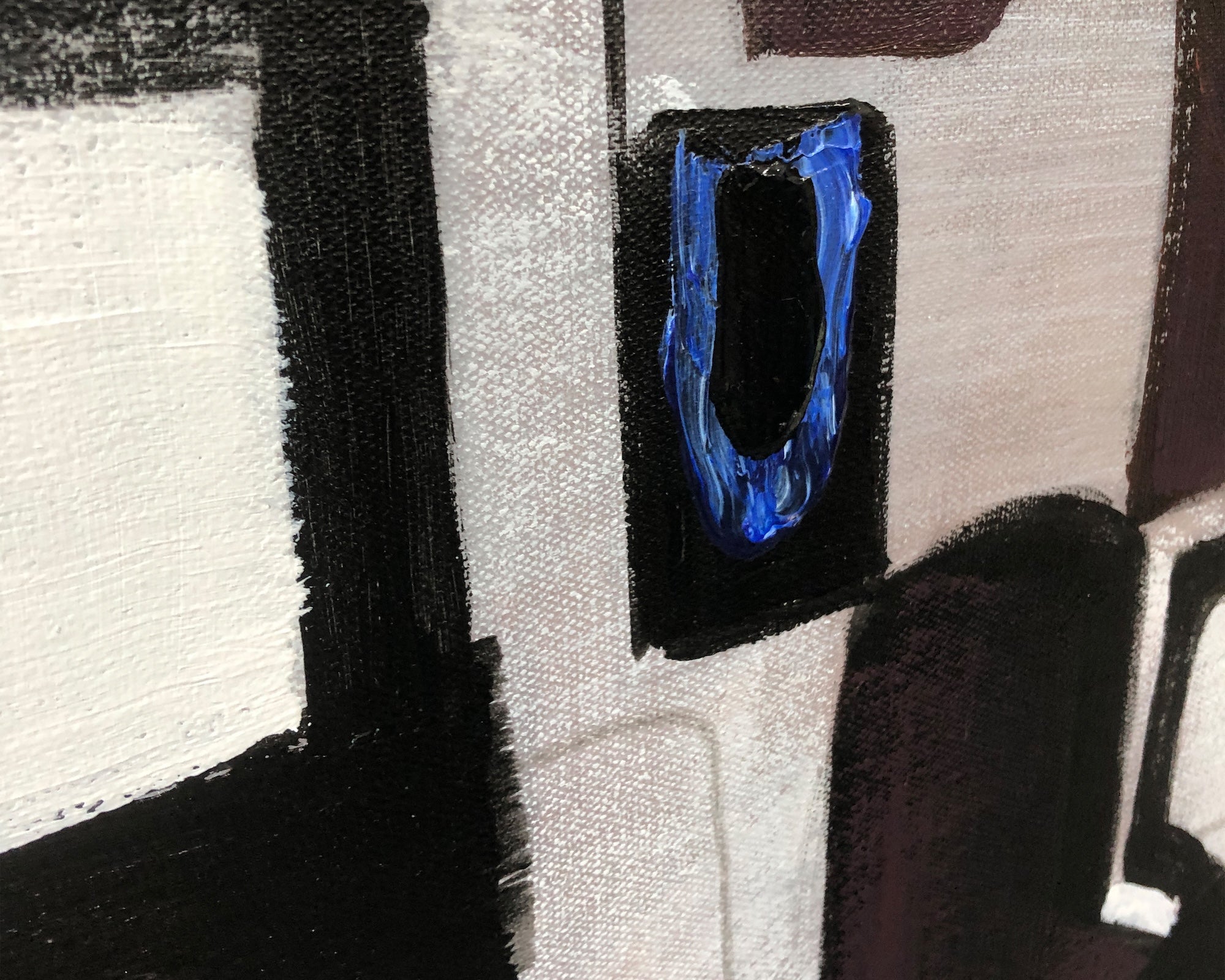 Axiom Oil Painting - Hand Painted/Black Wood Frame