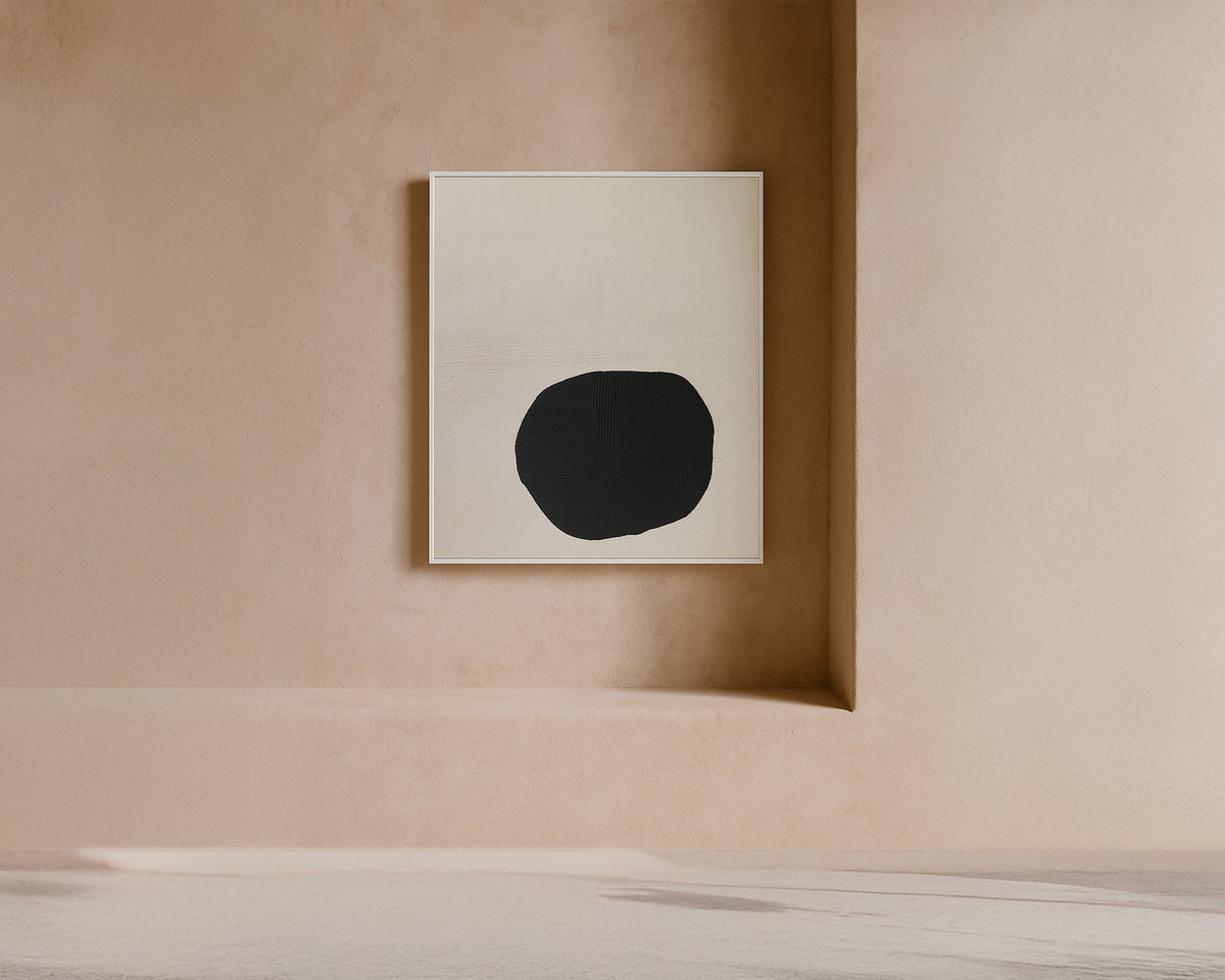 Elysian Oil Painting - Hand Painted/White Wood Frame