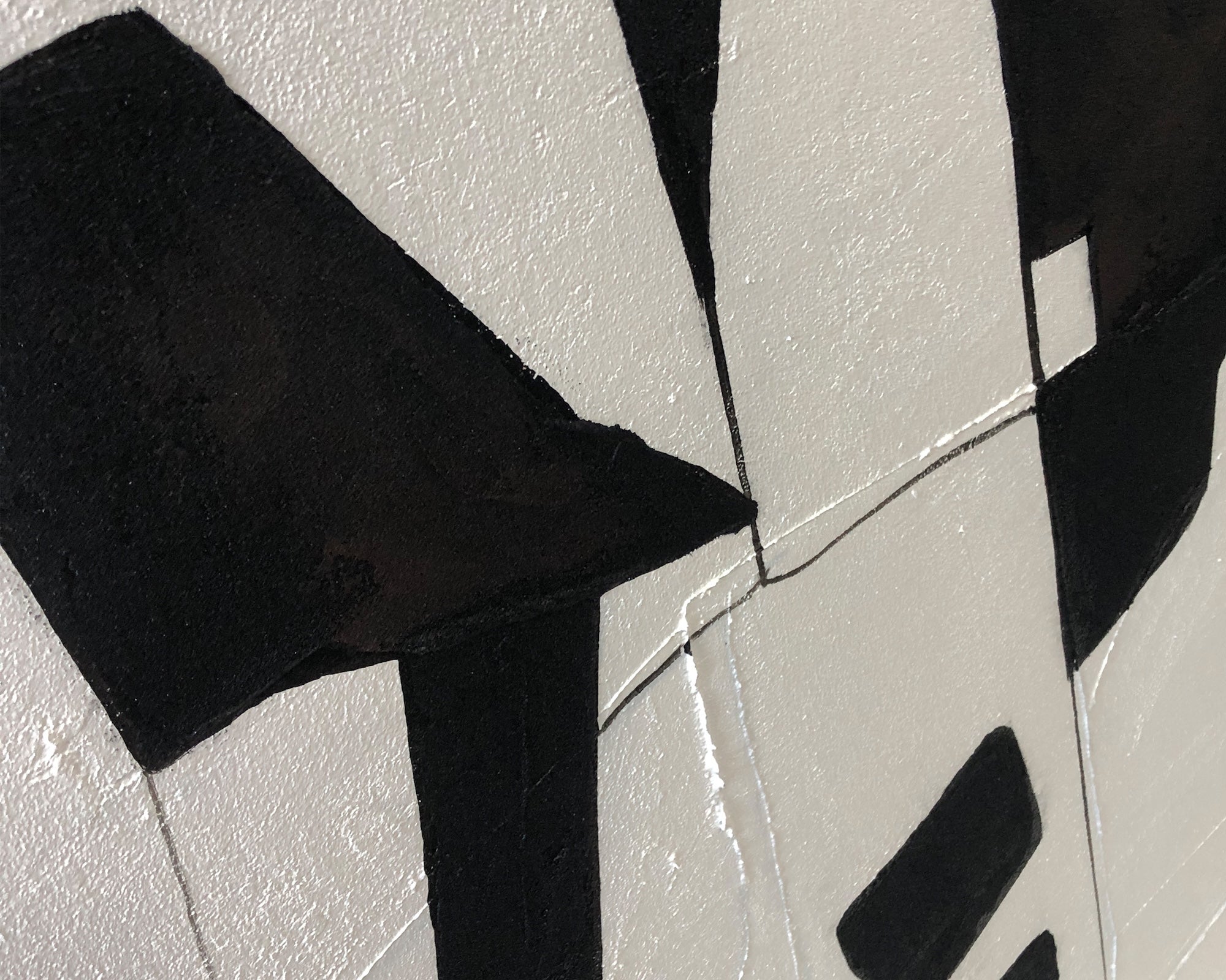 Parallax Oil Painting -  Hand Painted/Black Wood Frame