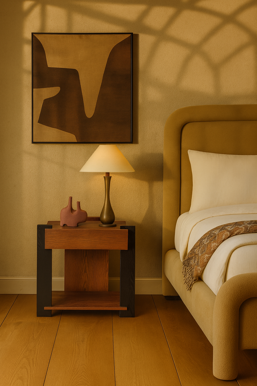 Atlas Oil Painting - Hand Painted/Black Wood Frame