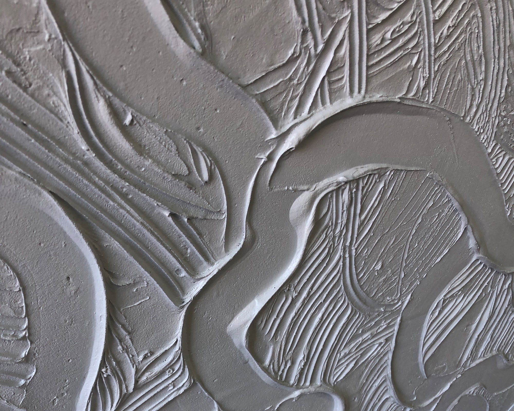 Serene Oil Painting - Hand Painted/White Wood Frame