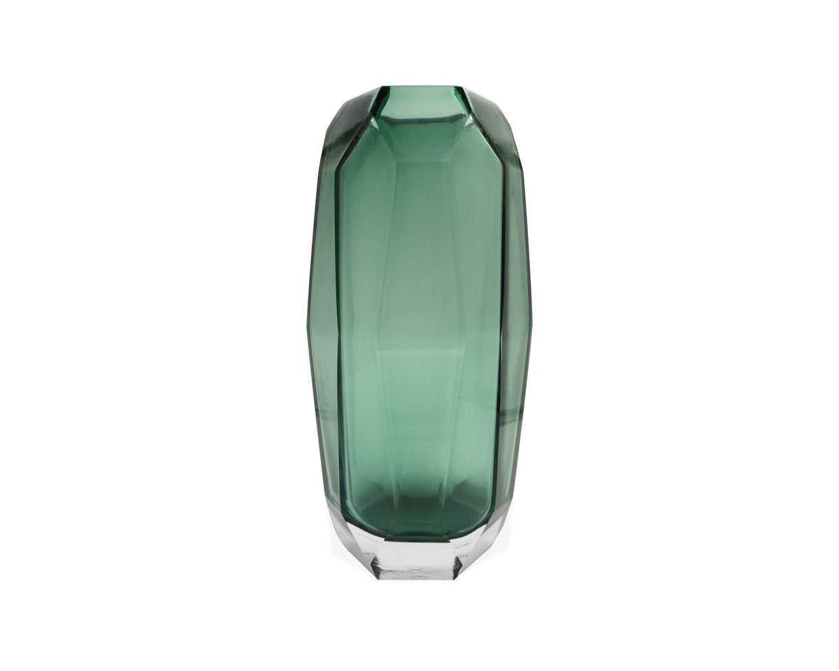 Emerald Vase Large - Green Glass