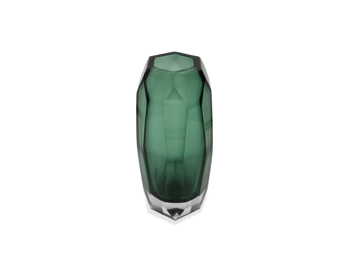 Emerald Vase Small - Green Glass